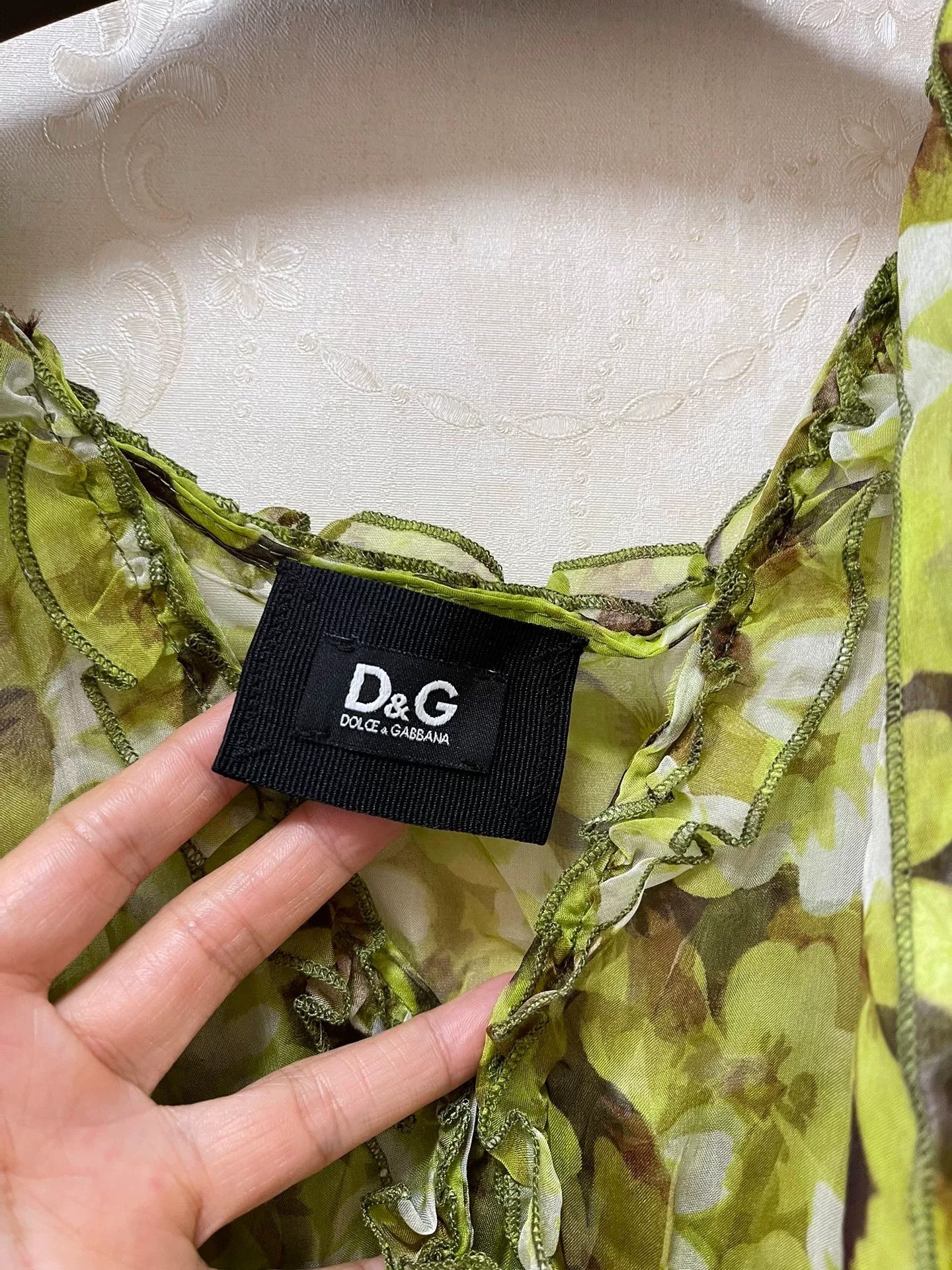 Dolce & Gabbana DG Runway Floral Silk Dress Size M / US 6-8 / IT 42-44 - 3 Thumbnail