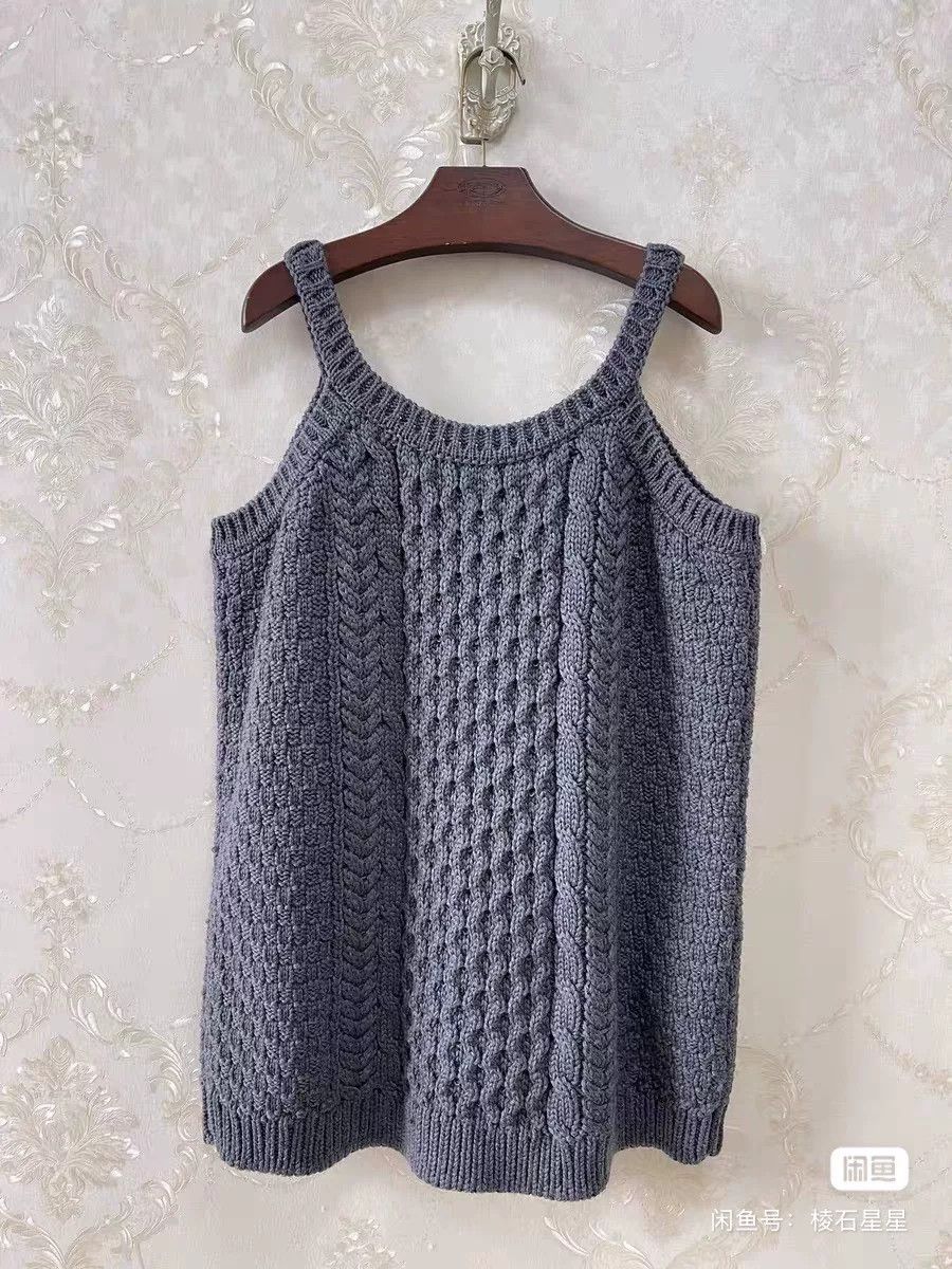 Miu Miu Miu Miu Runway Heavy Knit Wool Camisole Dress Size M / US 6-8 / IT 42-44 - 7 Thumbnail