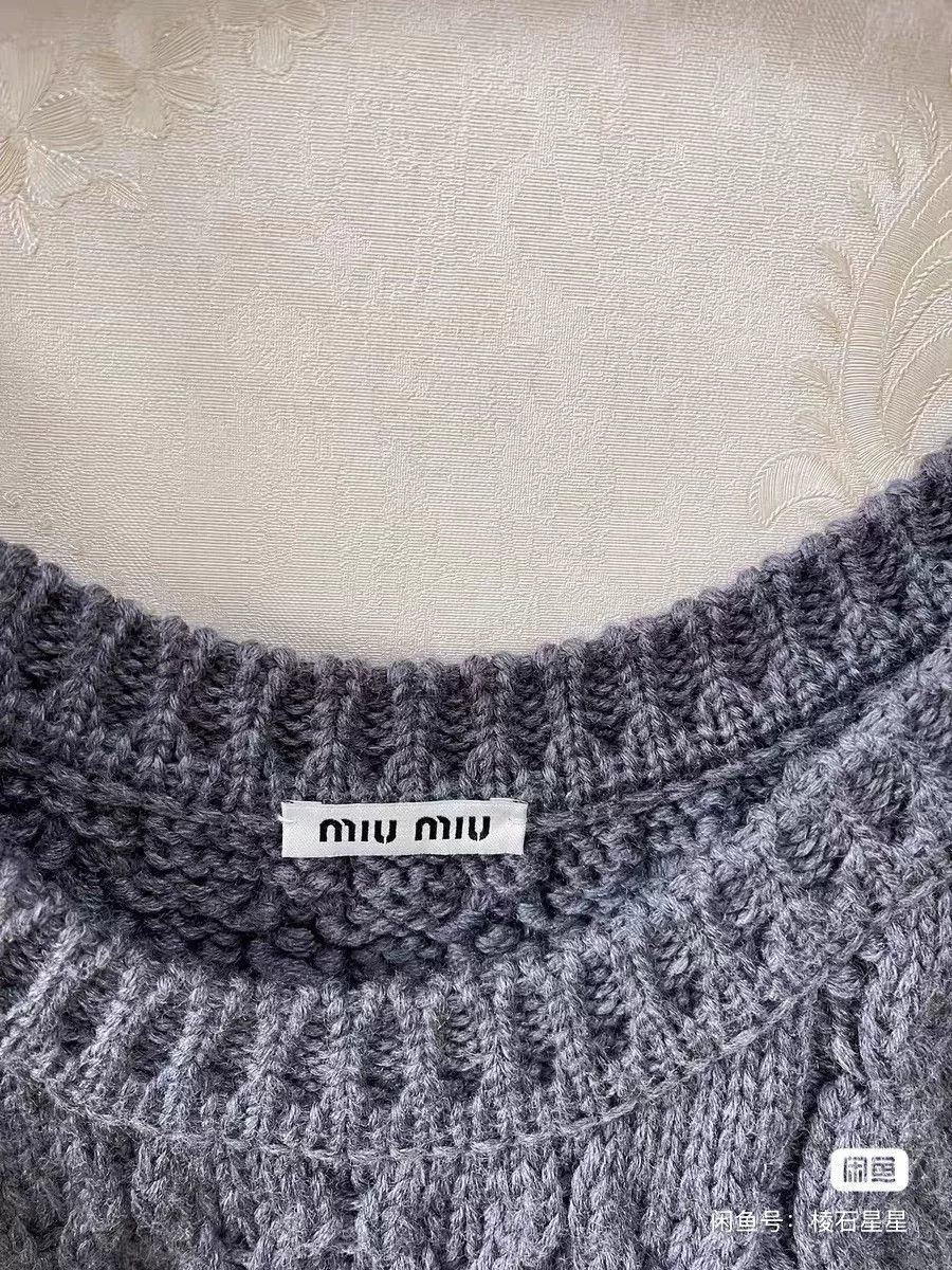 Miu Miu Miu Miu Runway Heavy Knit Wool Camisole Dress Size M / US 6-8 / IT 42-44 - 2 Thumbnail