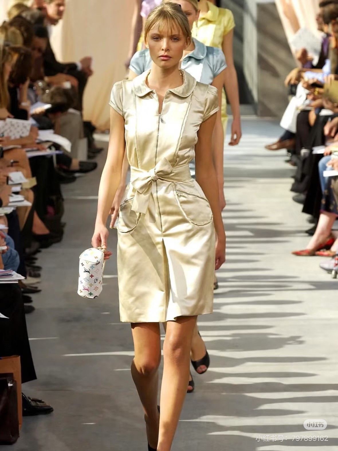 Louis Vuitton LV Runway Silk Satin Dress Size M / US 6-8 / IT 42-44 - 2 Thumbnail