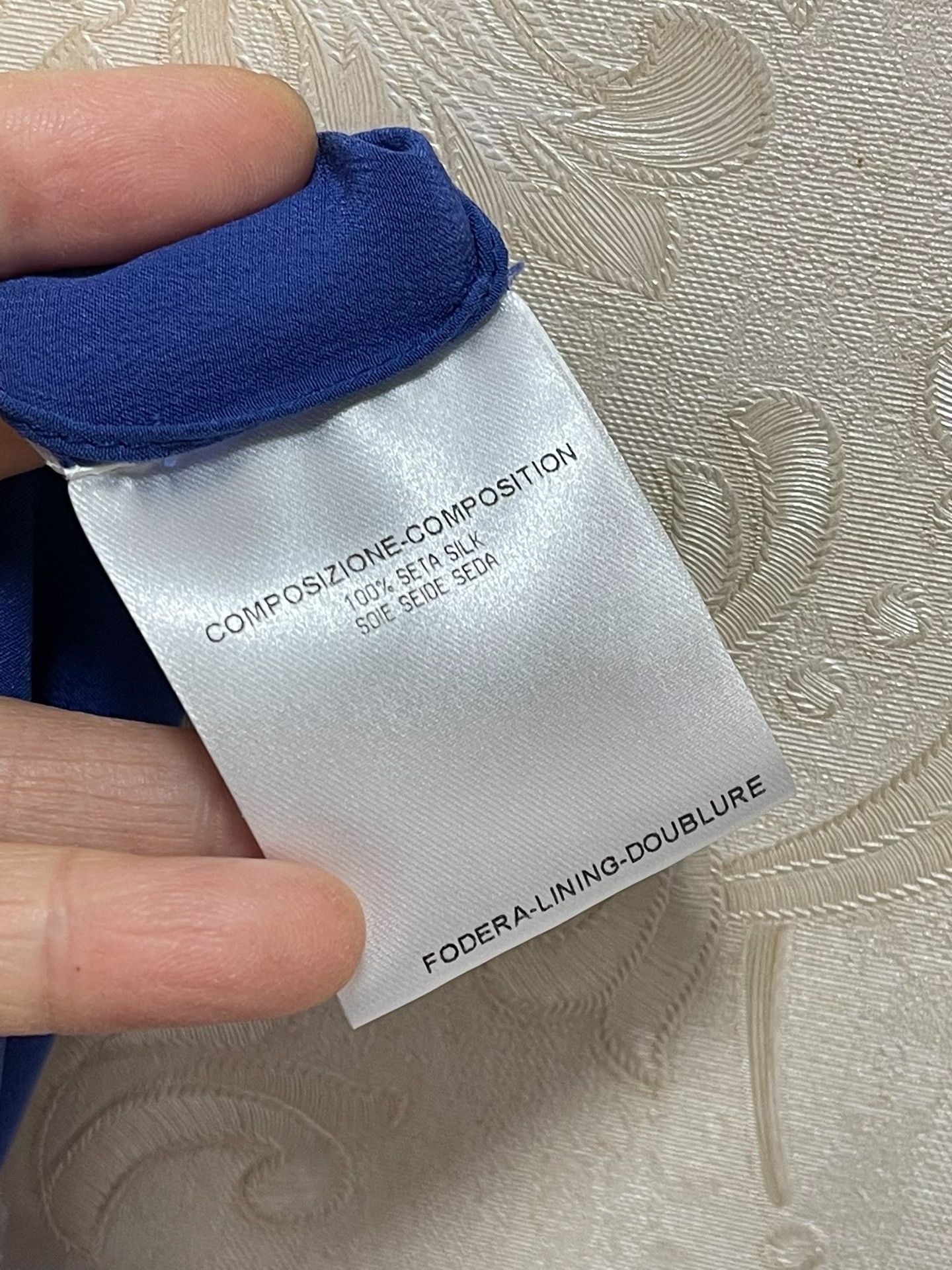 Gucci Gucci Runway Blue Silk Strapless Dress Size M / US 6-8 / IT 42-44 - 4 Thumbnail