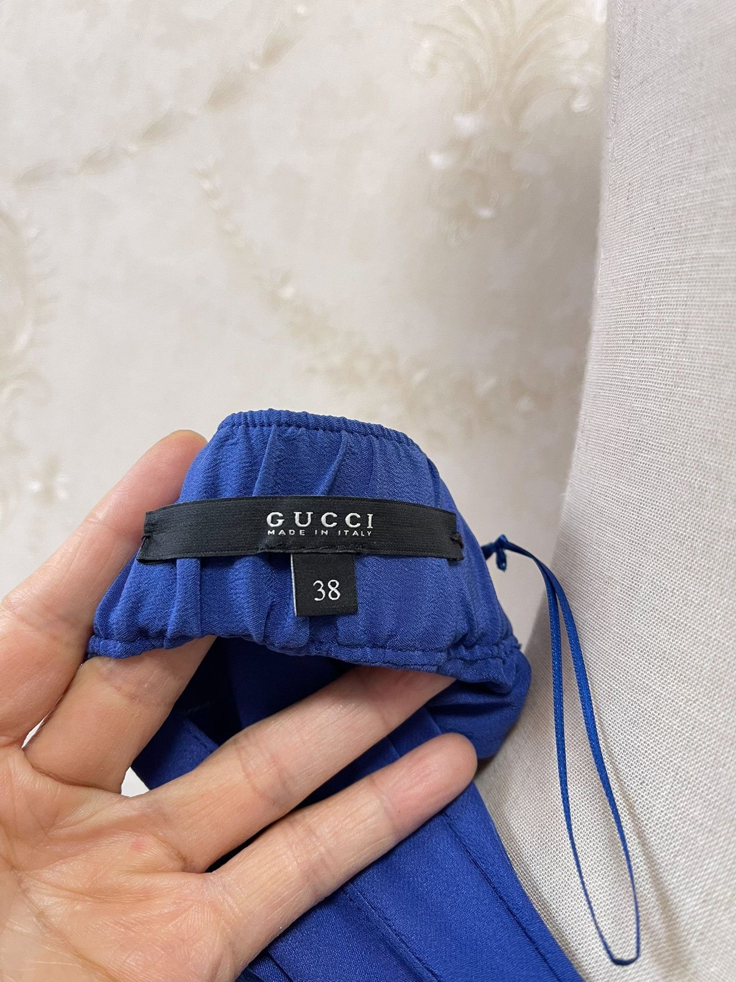 Gucci Gucci Runway Blue Silk Strapless Dress Size M / US 6-8 / IT 42-44 - 2 Thumbnail