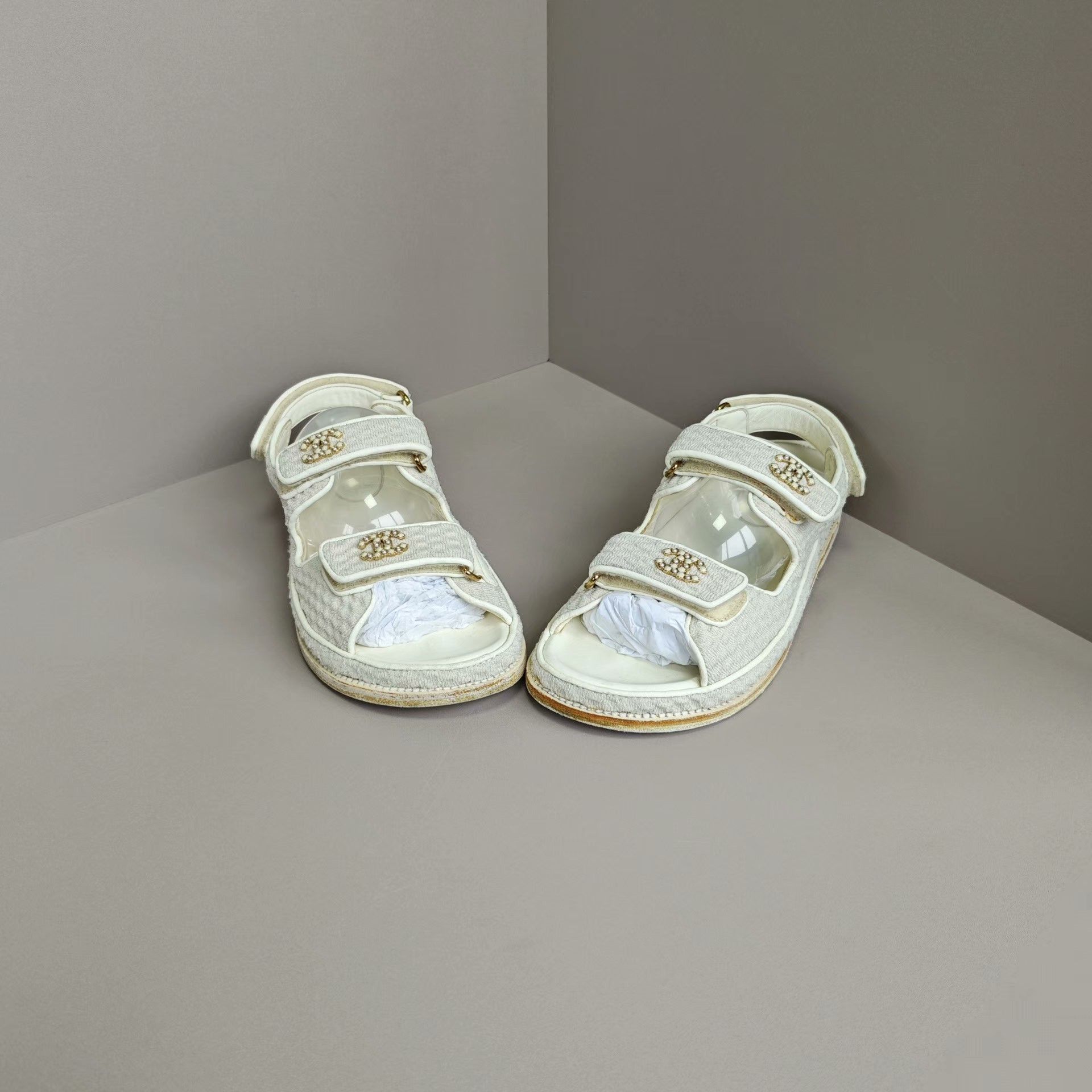 Chanel Chanel Knit Sandals us_8 Women Size US 8 / IT 38 - 2 Thumbnail