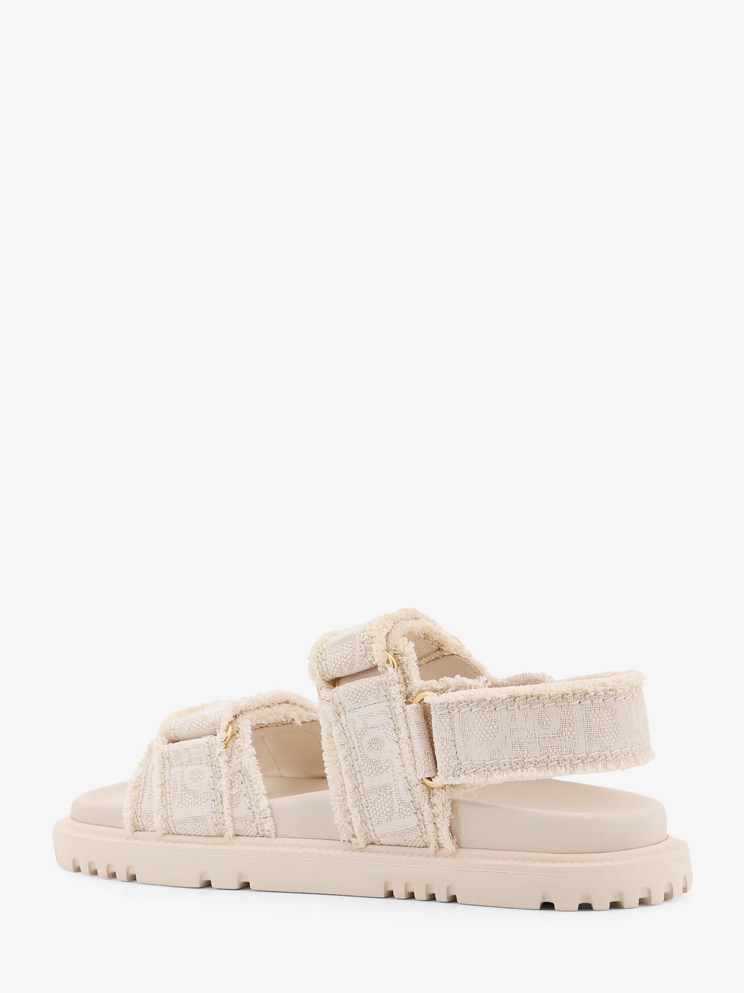 Dior Dioract Fabric Sandals With Dior Oblique Motif Size US 7.5 / IT 37.5 - 3 Thumbnail