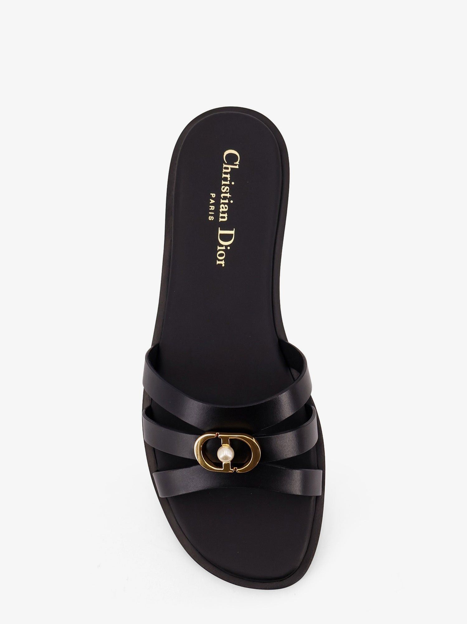 Dior 30M Leather Sandals With Metal Cd Logo Size US 11 / IT 41 - 4 Thumbnail