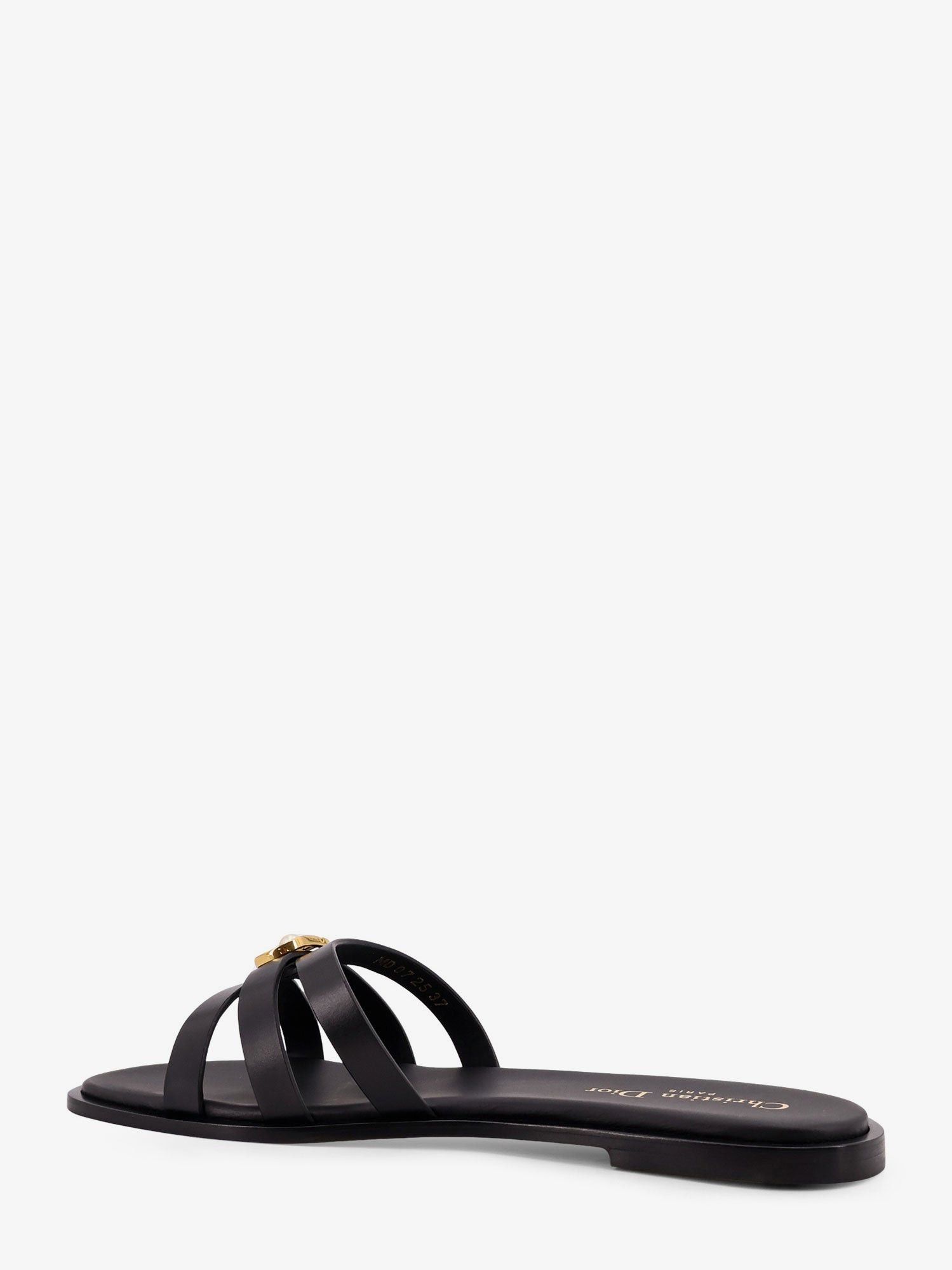 Dior 30M Leather Sandals With Metal Cd Logo Size US 11 / IT 41 - 3 Thumbnail