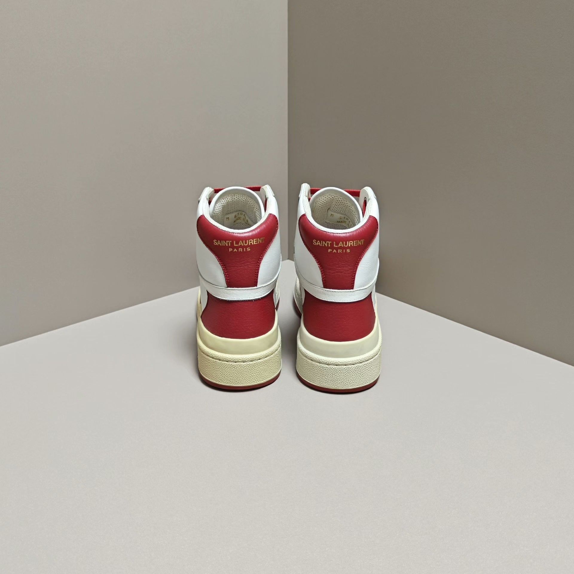 Saint Laurent Paris Saint Laurent Paris Distressed Red Hitop Sneakers 7 Men Size US 7 / EU 40 - 3 Thumbnail