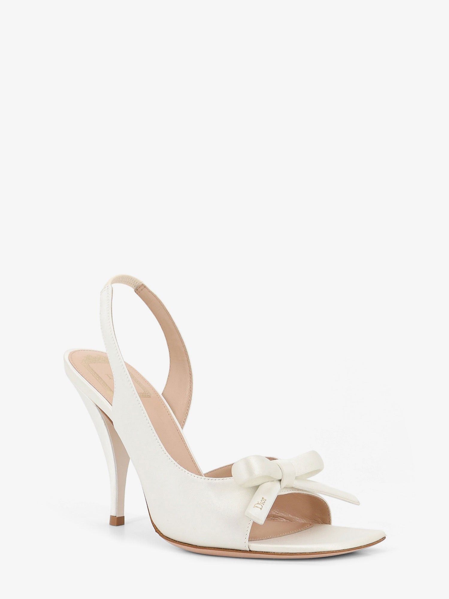 Dior Dior Bow Satin Sandals With Logo Bow Detail Size US 10 / IT 40 - 2 Thumbnail