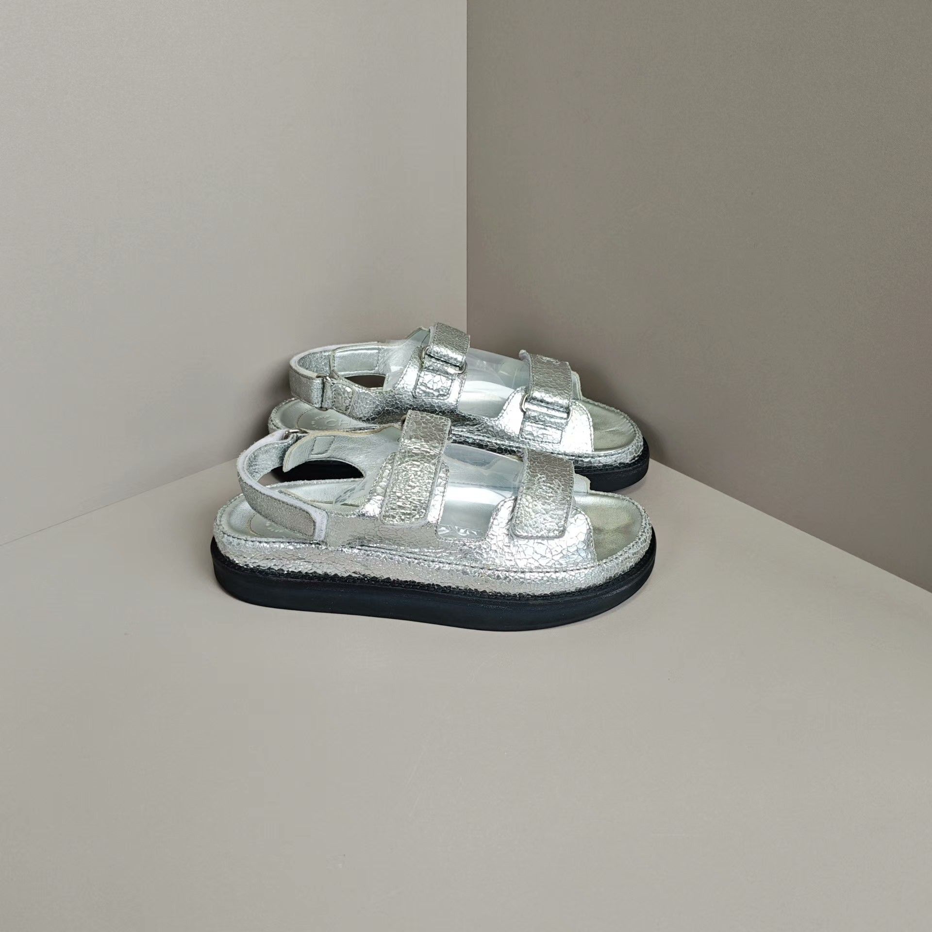 Chanel Chanel Silver Sandals us_7 Women Size US 7 / IT 37 - 4 Thumbnail