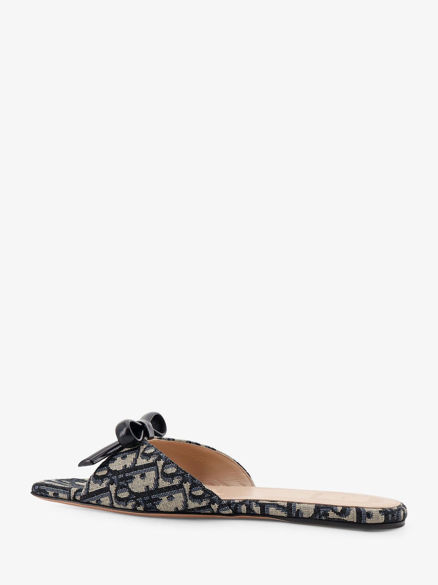 Dior Dior Bow Dior Oblique Fabric Sandals Size US 8 / IT 38 - 3 Thumbnail