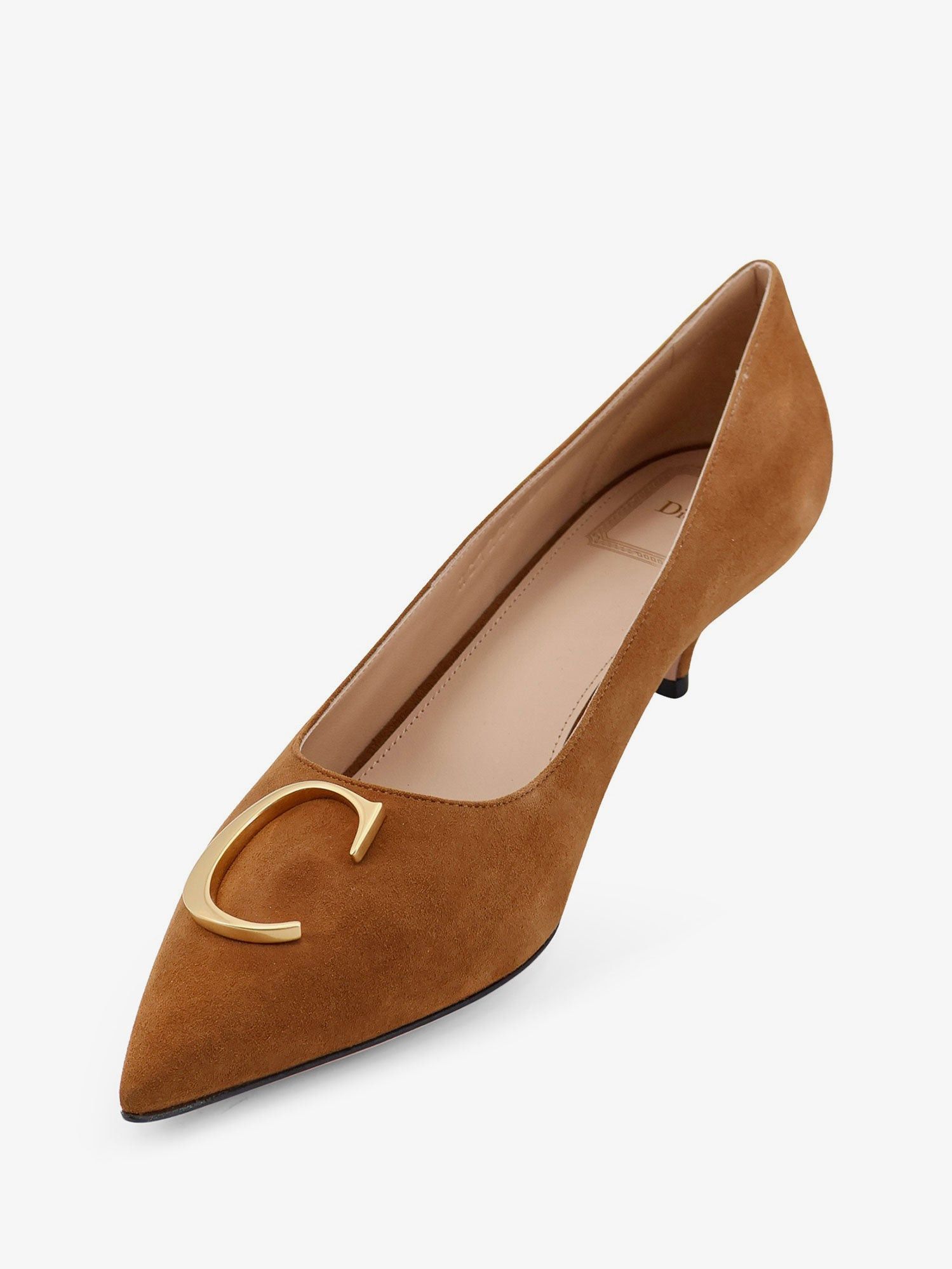 Dior Dior Initials Suede Pumps With Metal Cd Initials Size US 6.5 / IT 36.5 - 4 Thumbnail