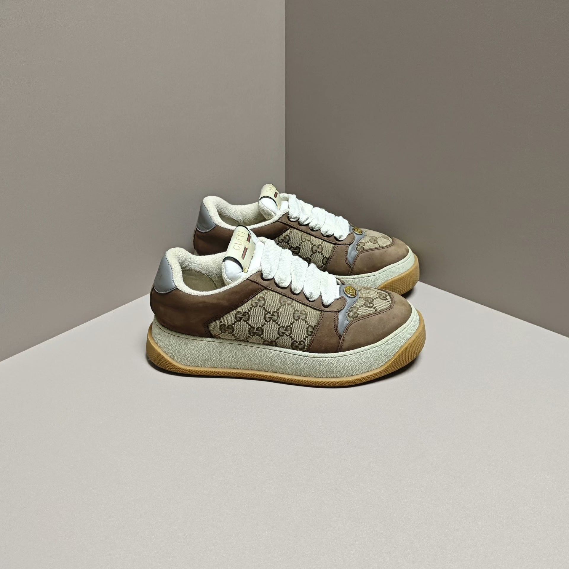 Gucci Gucci Brown Lowtop Sneakers 9 Men Size US 9 / EU 42 - 4 Thumbnail