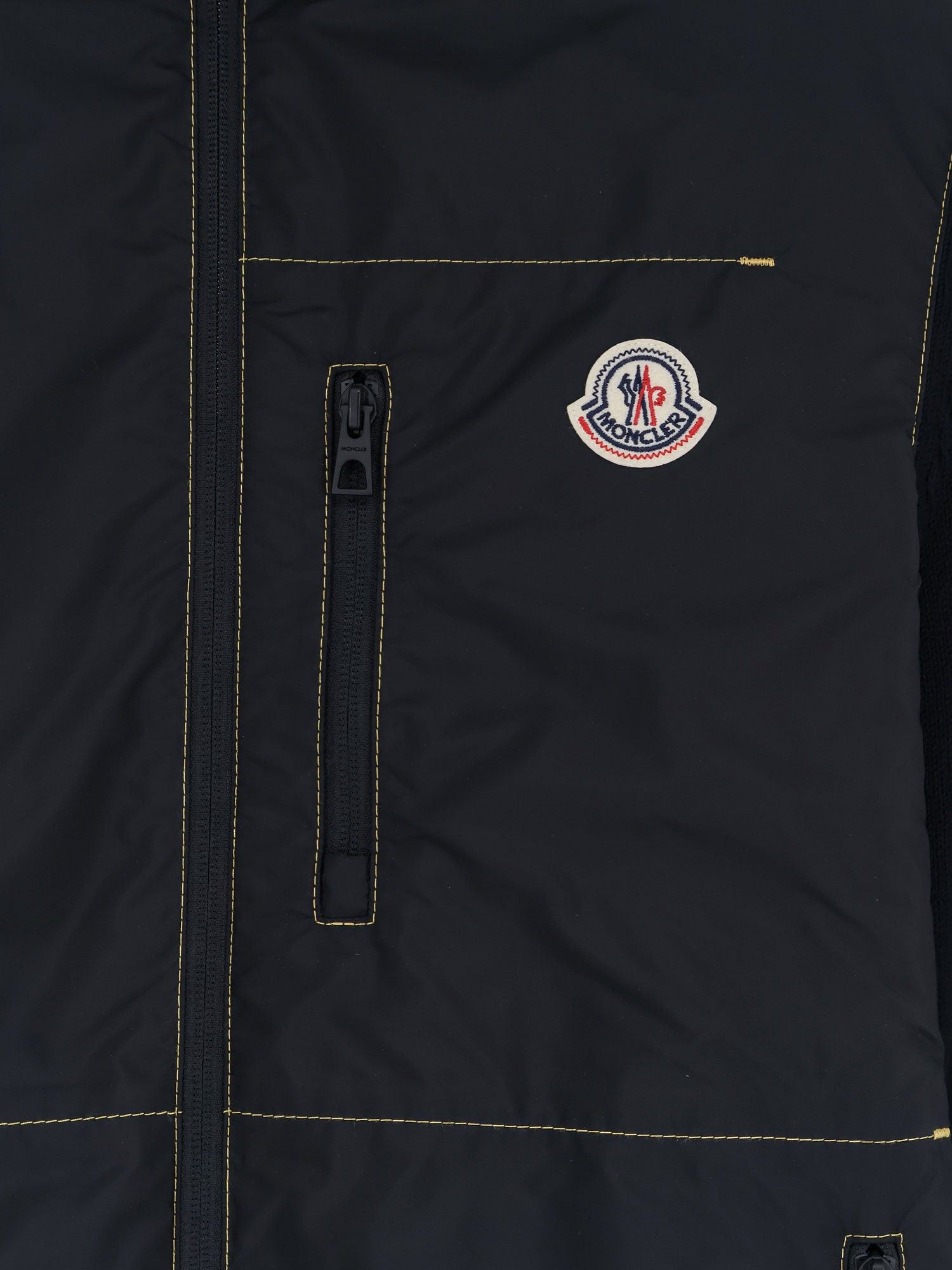 Moncler Nylon Jacket With Cotton Inserts Size US M / EU 48-50 / 2 - 3 Thumbnail