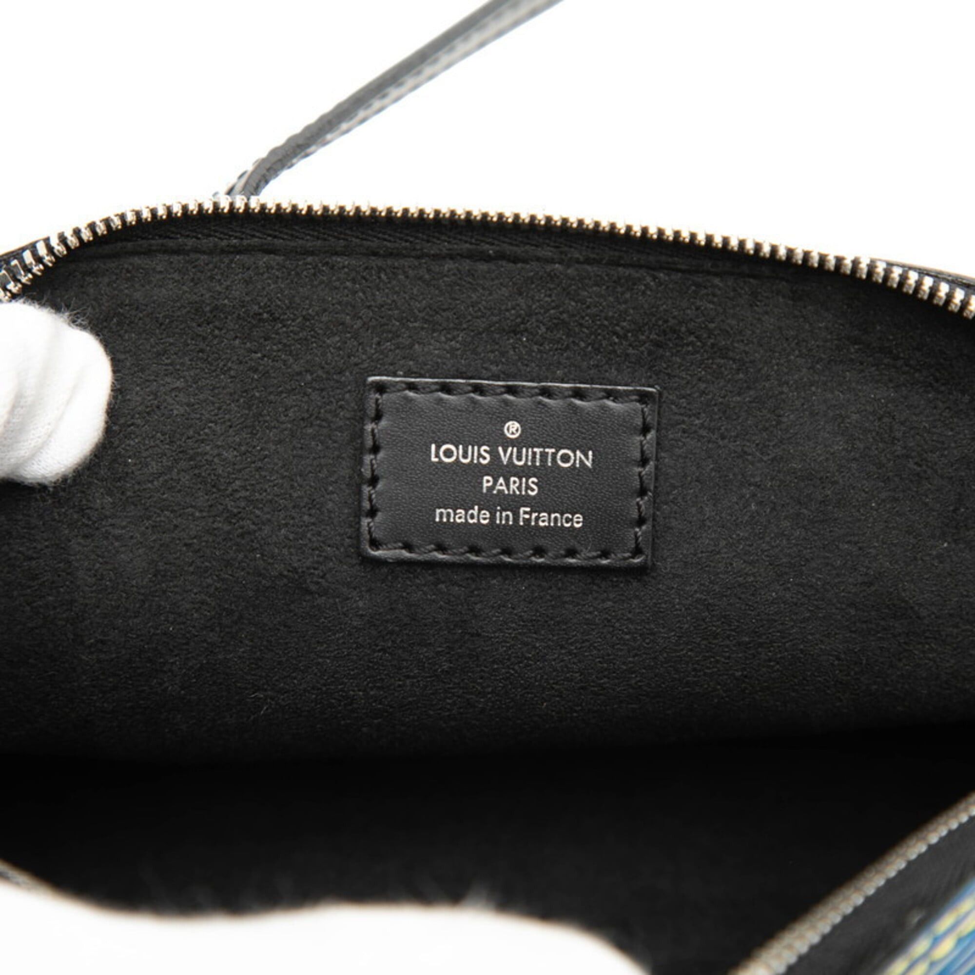 Louis Vuitton Louis Vuitton Epi Denim Nano Alma Handbag Shoulder Bag 2WAY M41578 Blue Black Leather Women's LOUIS VUITTON Size ONE SIZE - 5 Thumbnail