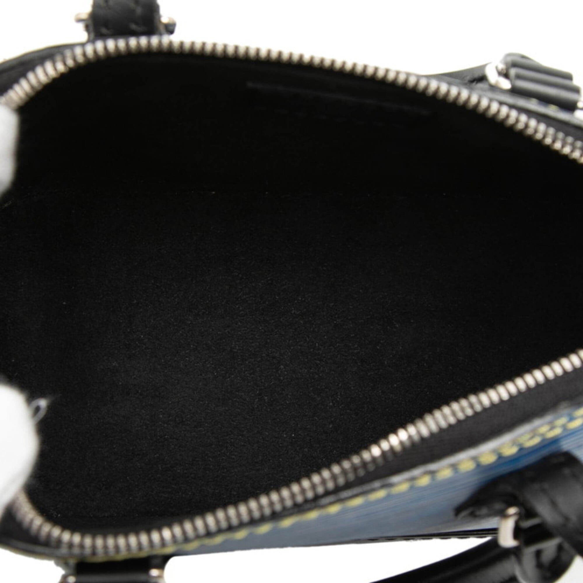 Louis Vuitton Louis Vuitton Epi Denim Nano Alma Handbag Shoulder Bag 2WAY M41578 Blue Black Leather Women's LOUIS VUITTON Size ONE SIZE - 4 Thumbnail