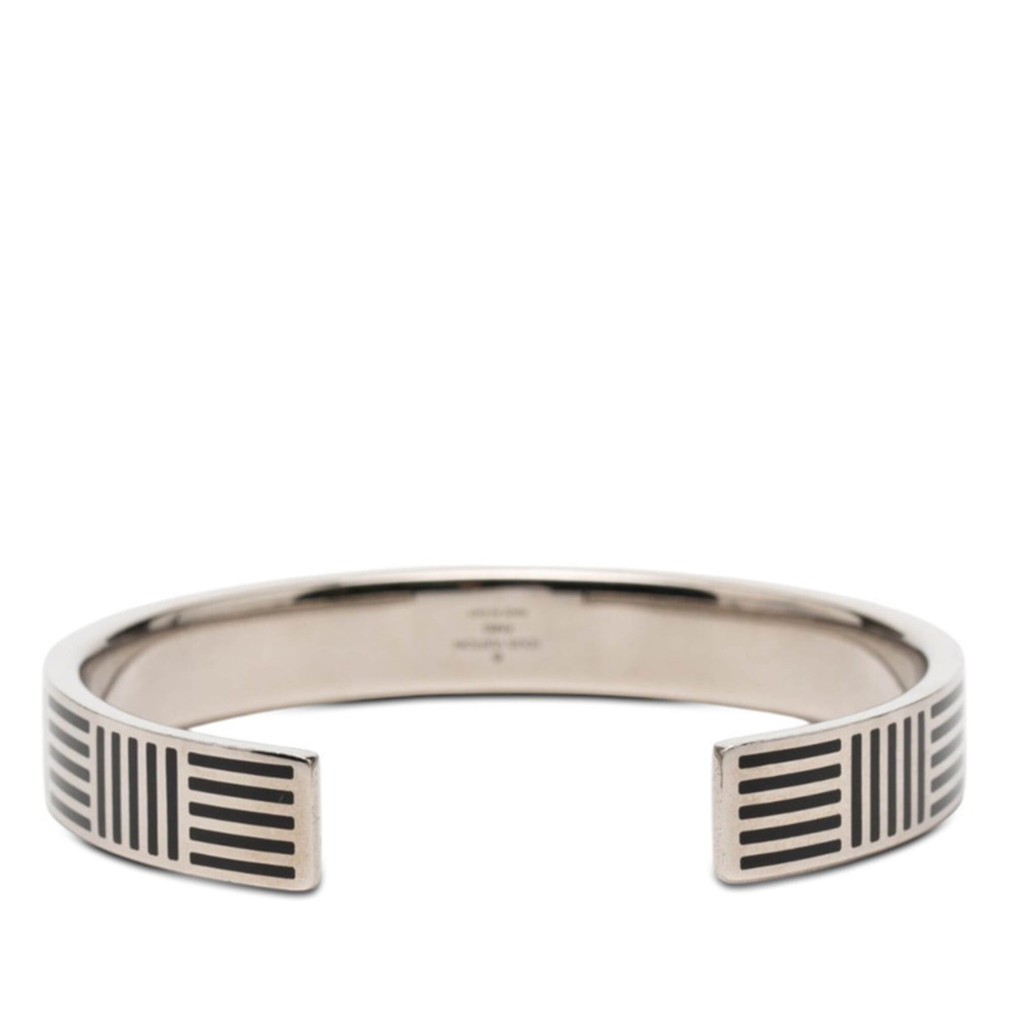 Louis Vuitton Louis Vuitton Damier Colors Jonc Bracelet M62492 Silver Black Metal Women's LOUIS VUITTON Size ONE SIZE - 3 Thumbnail