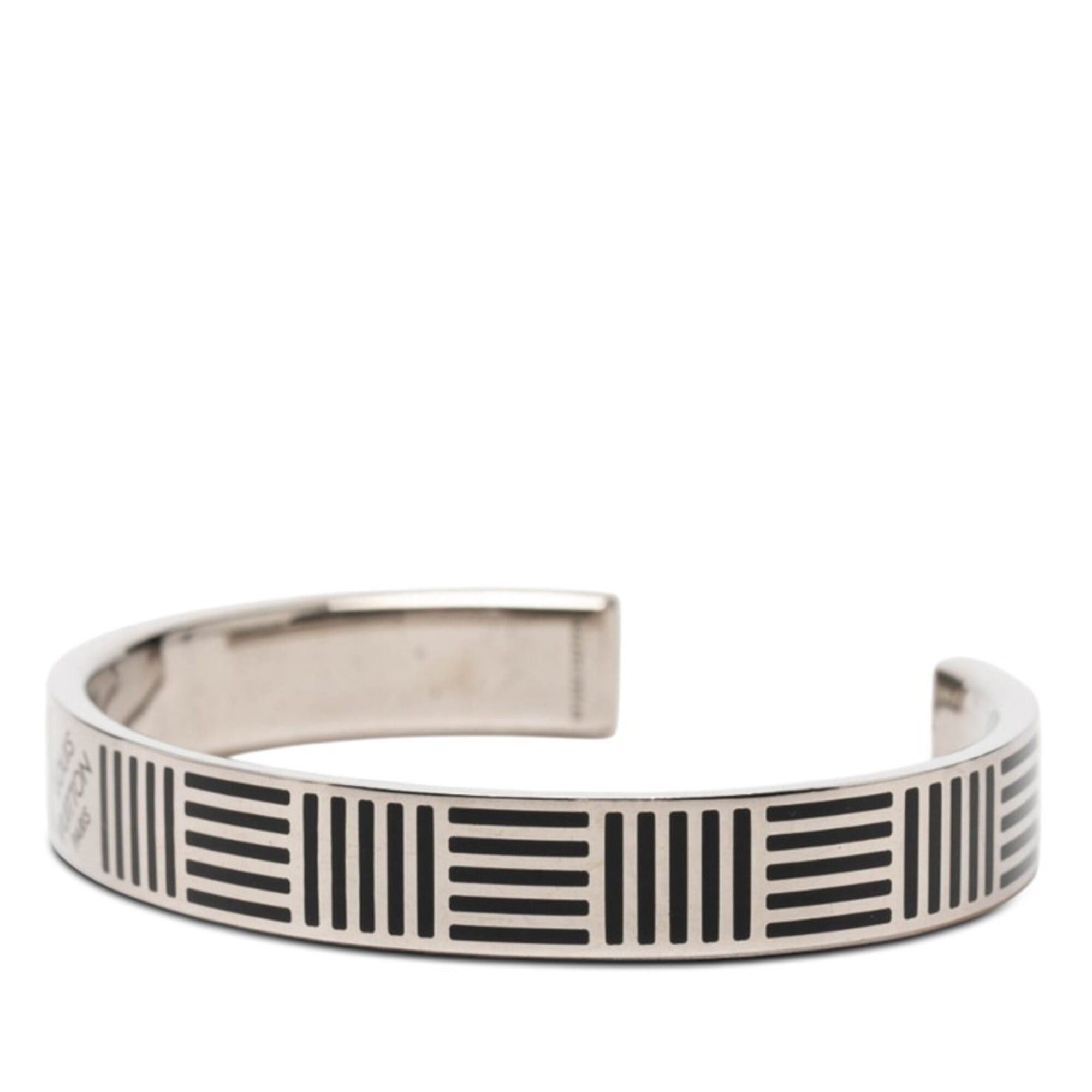 Louis Vuitton Louis Vuitton Damier Colors Jonc Bracelet M62492 Silver Black Metal Women's LOUIS VUITTON Size ONE SIZE - 2 Thumbnail
