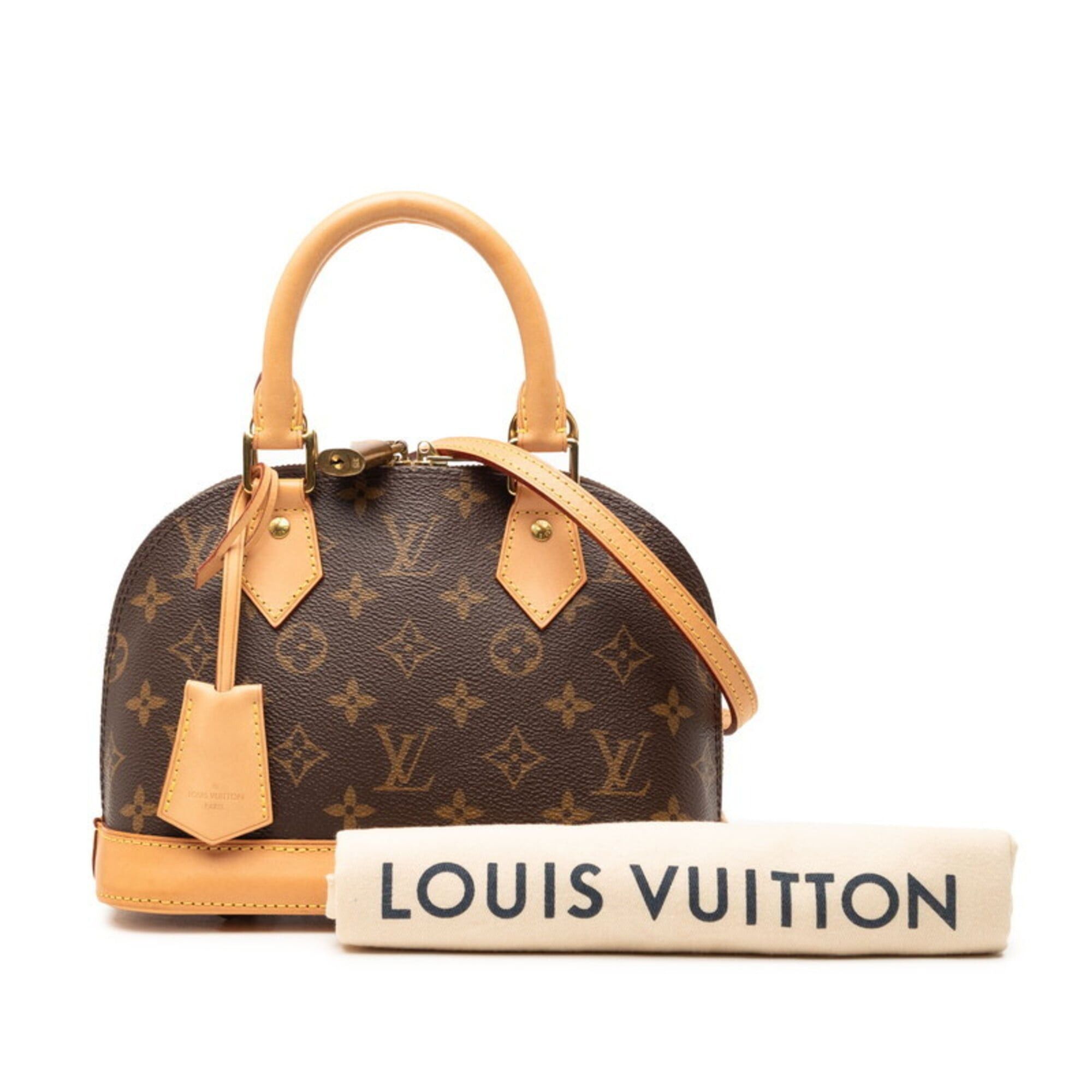 Louis Vuitton Louis Vuitton Monogram Alma BB Shoulder Bag/Handbag 2-Way M46990 Brown Leather Women's LOUIS VUITTON Size ONE SIZE - 6 Thumbnail