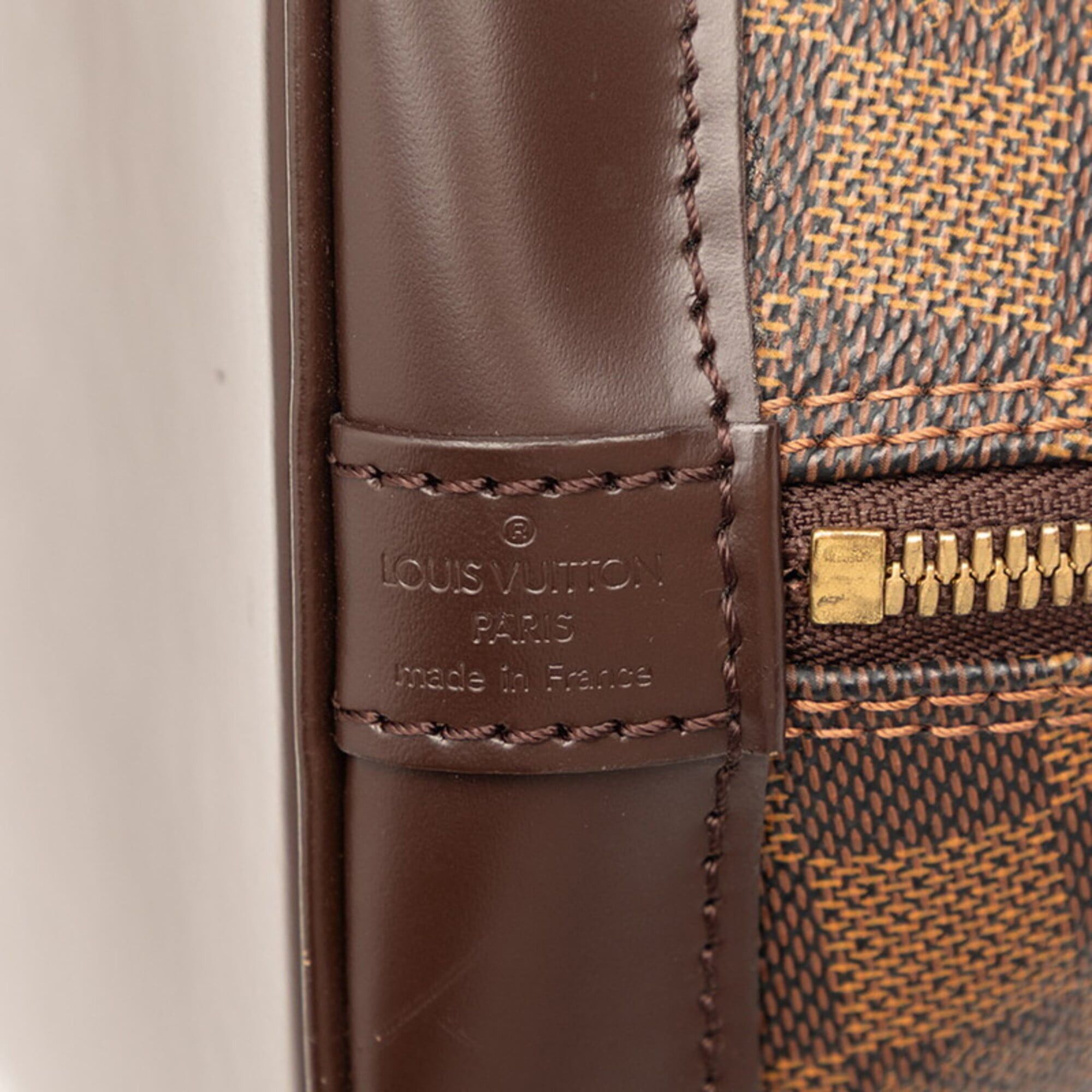Louis Vuitton Louis Vuitton Damier Alma PM Handbag N53151 Brown Leather Women's LOUIS VUITTON Size ONE SIZE - 5 Thumbnail