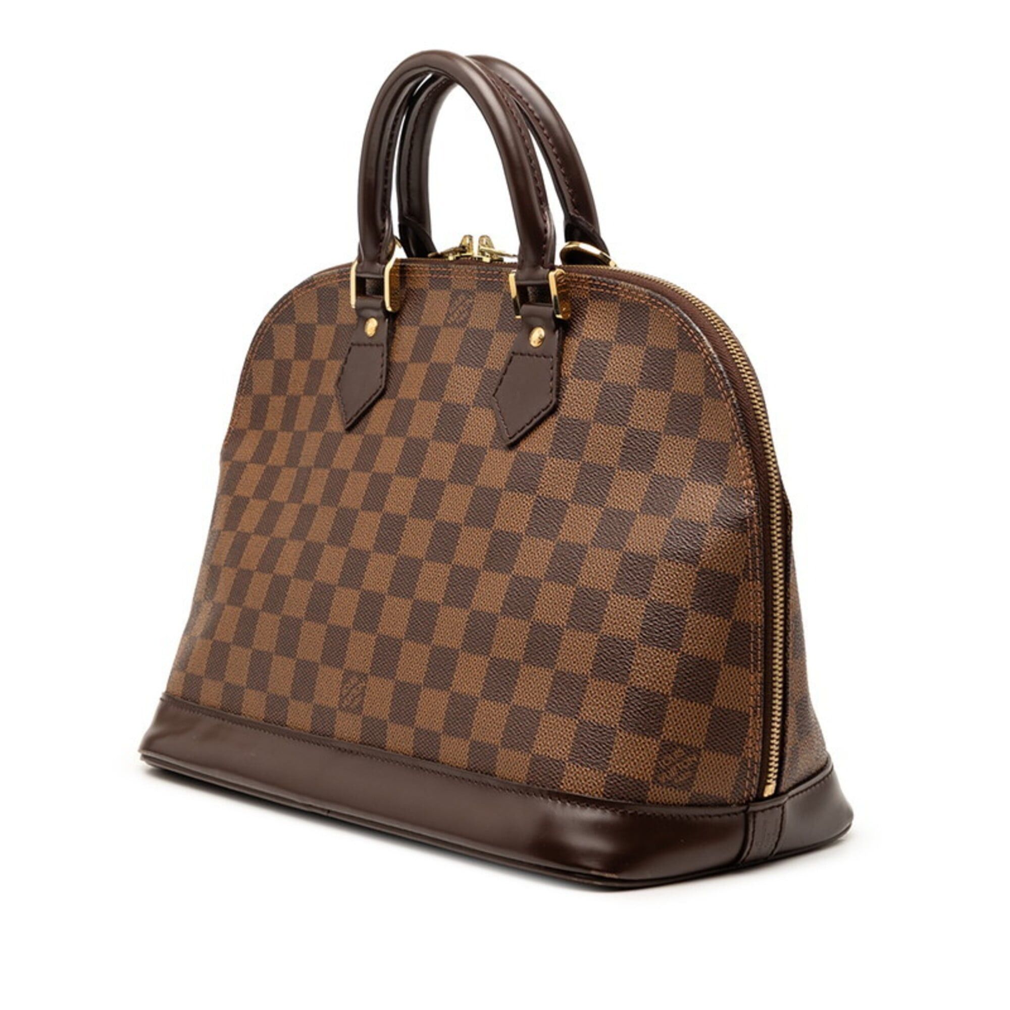 Louis Vuitton Louis Vuitton Damier Alma PM Handbag N53151 Brown Leather Women's LOUIS VUITTON Size ONE SIZE - 2 Thumbnail