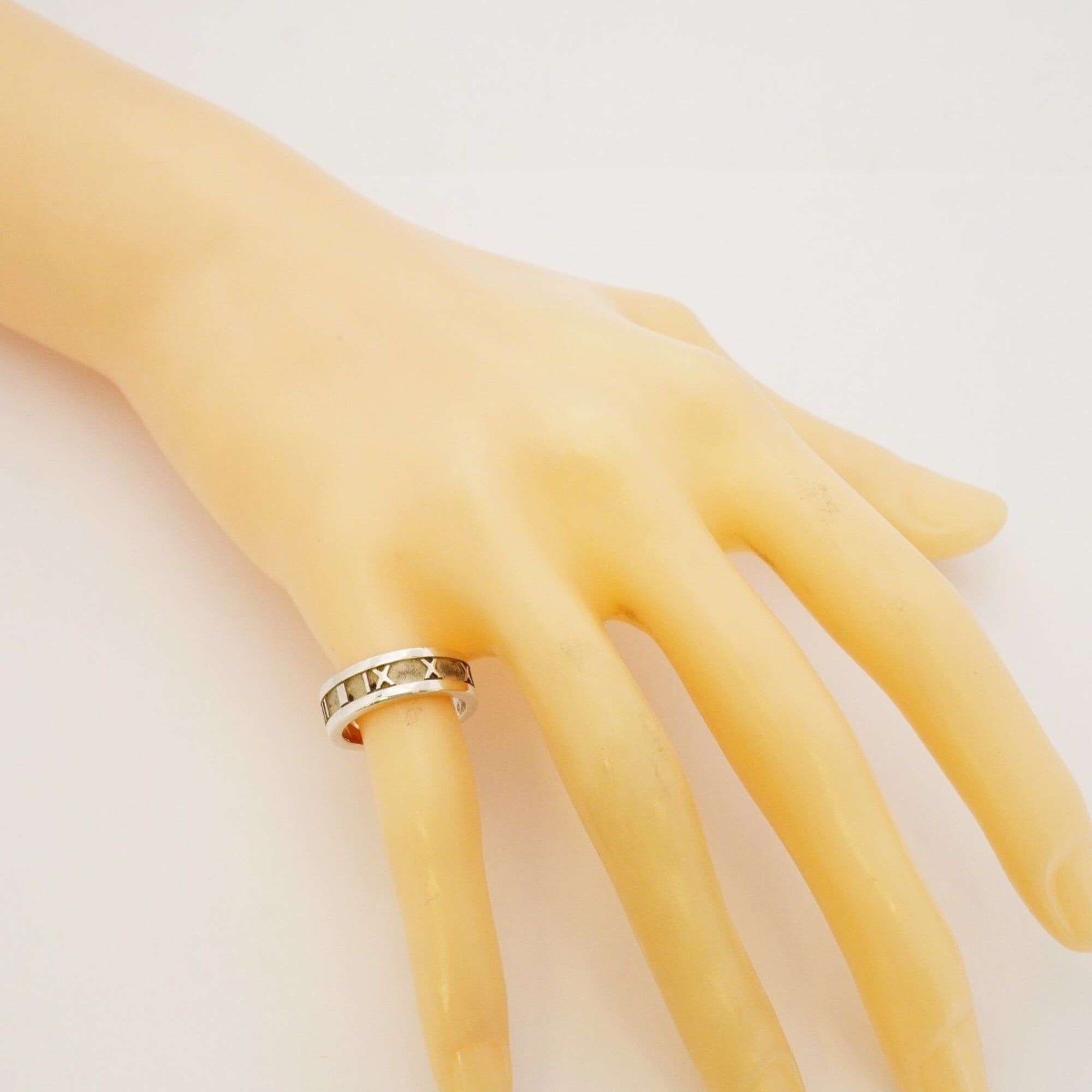 Tiffany & Co. Atlas Ring, Sterling Silver 925, Size 10, Women\'s