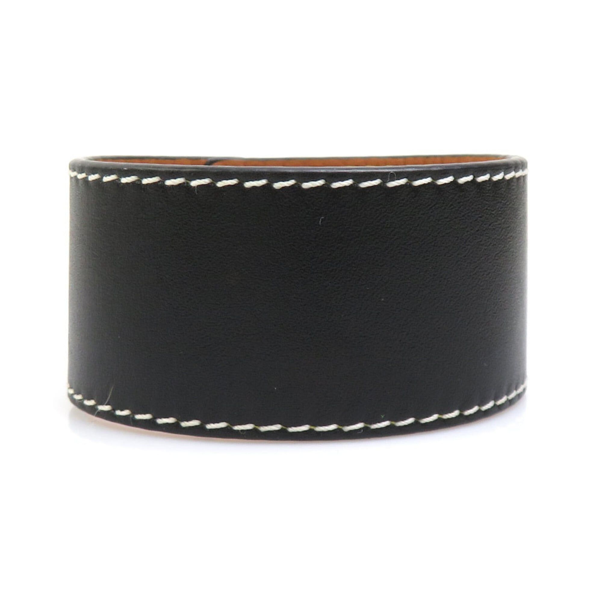 Loewe Loewe Anagram Bracelet, Leather, Metal, Black, Silver, Women's, e61780a Size ONE SIZE - 4 Thumbnail