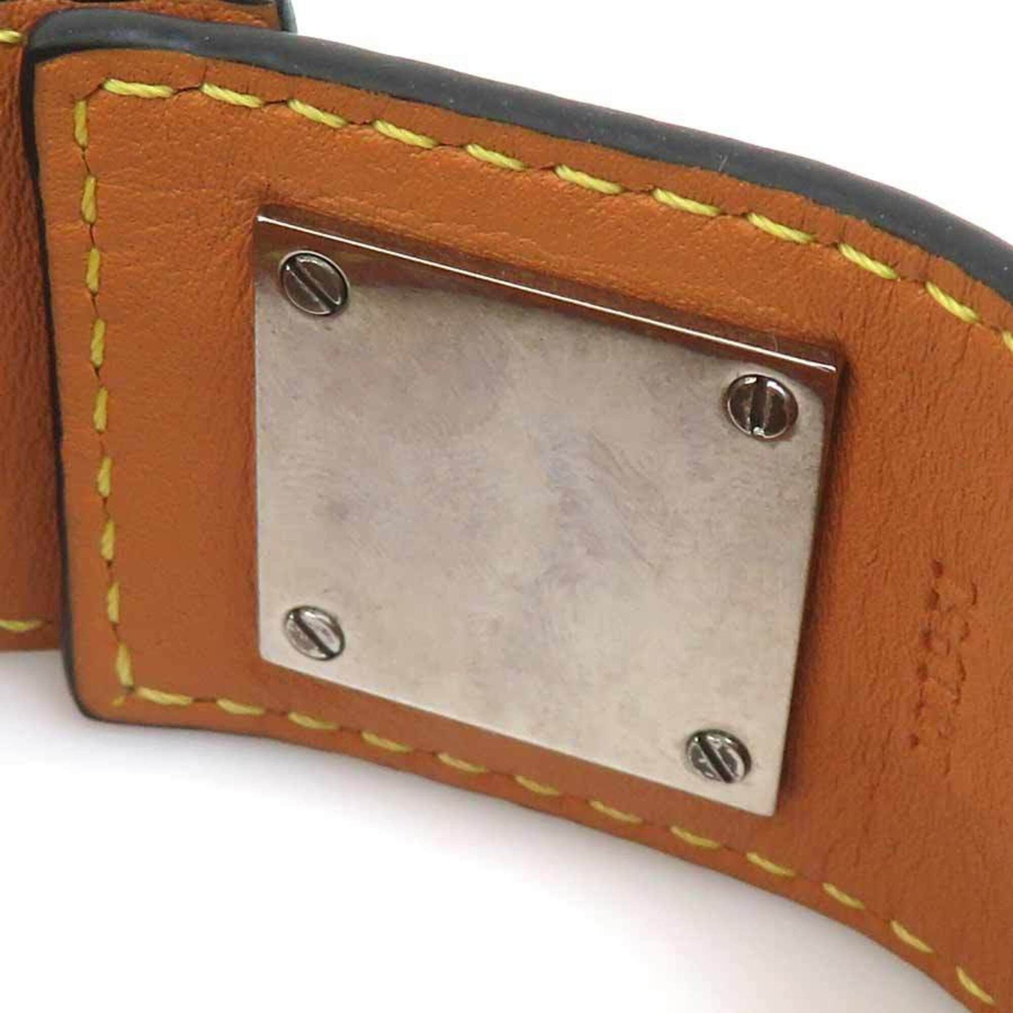 Loewe Loewe Anagram Bracelet, Leather, Metal, Black, Silver, Women's, e61780a Size ONE SIZE - 8 Thumbnail