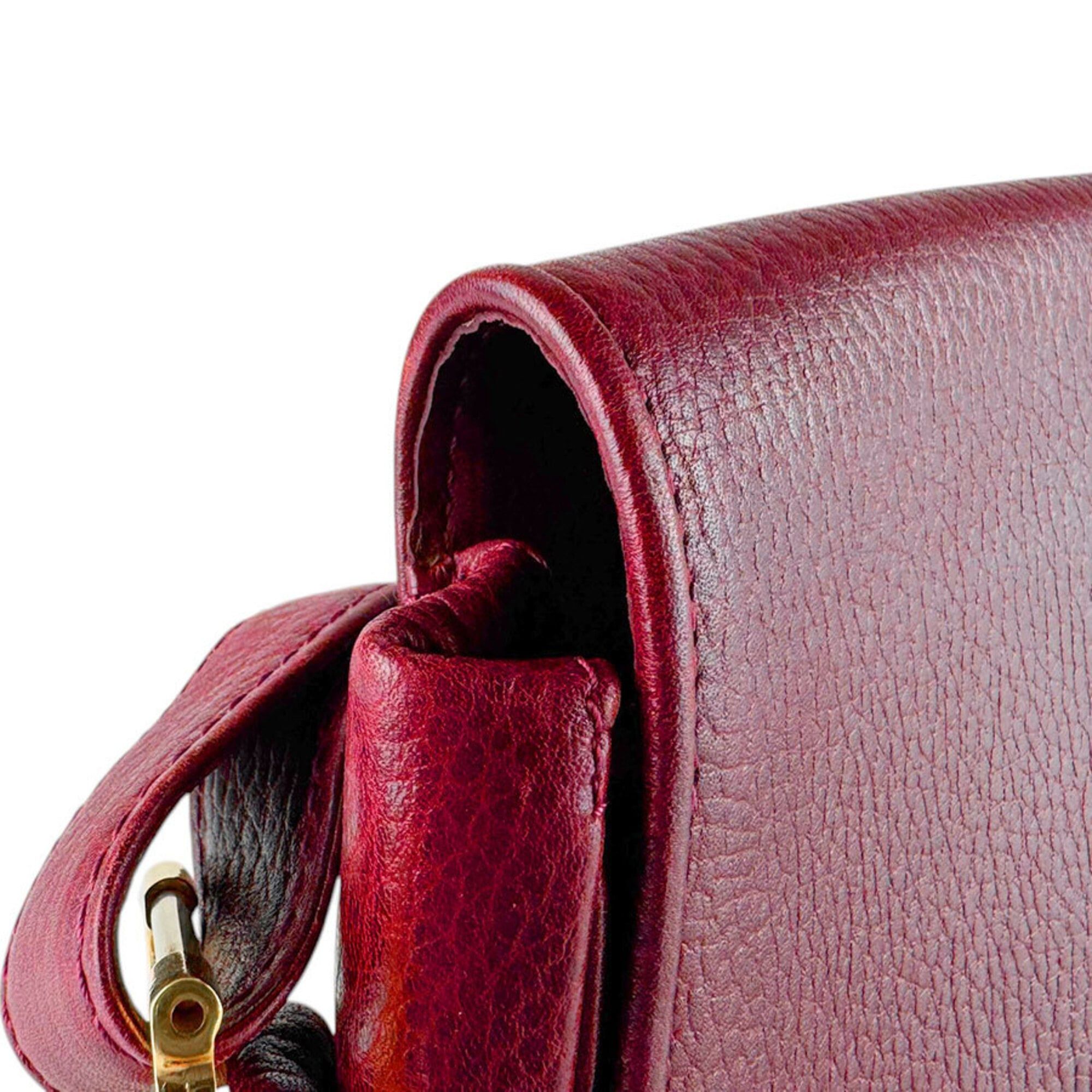 Cartier Cartier Shoulder Bag Must Line Leather Burgundy Gold Women's z9343 Size ONE SIZE - 6 Thumbnail