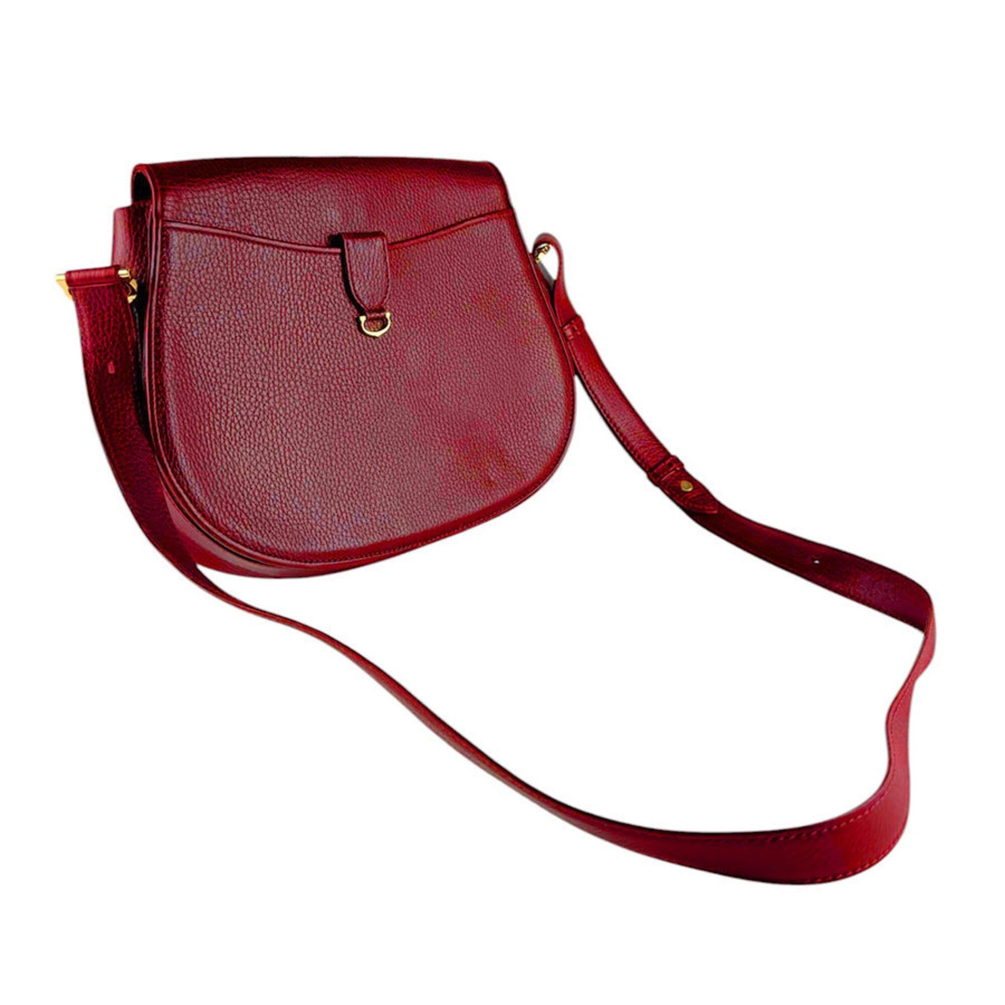 Cartier Cartier Shoulder Bag Must Line Leather Burgundy Gold Women's z9343 Size ONE SIZE - 10 Thumbnail