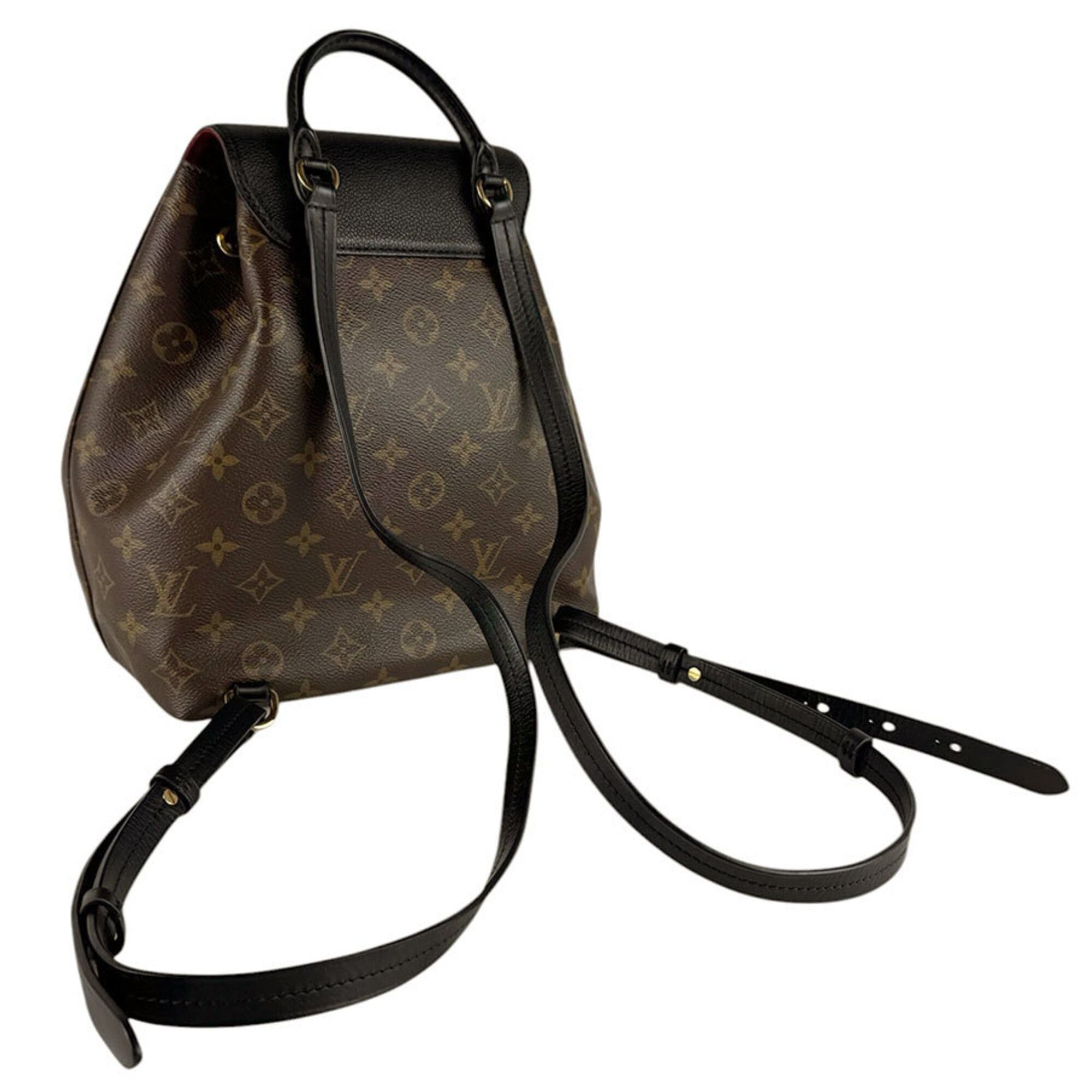 Louis Vuitton Louis Vuitton Backpack Monogram Montsouris NM PM Canvas Brown Black Gold Women's M45515 z9338 Size ONE SIZE - 10 Thumbnail