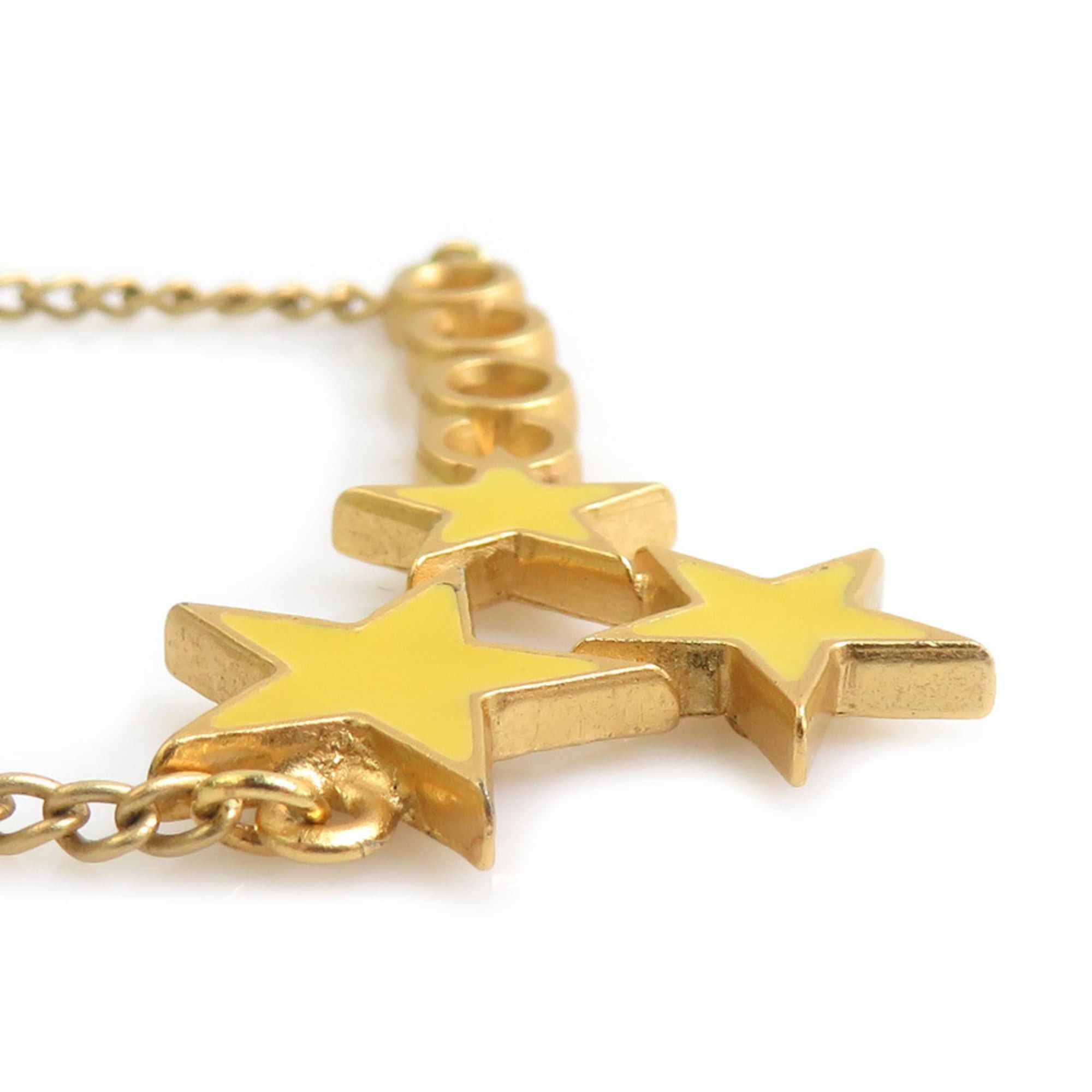 Chanel Chanel COCO Star Metal Enamel Necklace, Gold Yellow, Women's (e61772a) Size ONE SIZE - 4 Thumbnail
