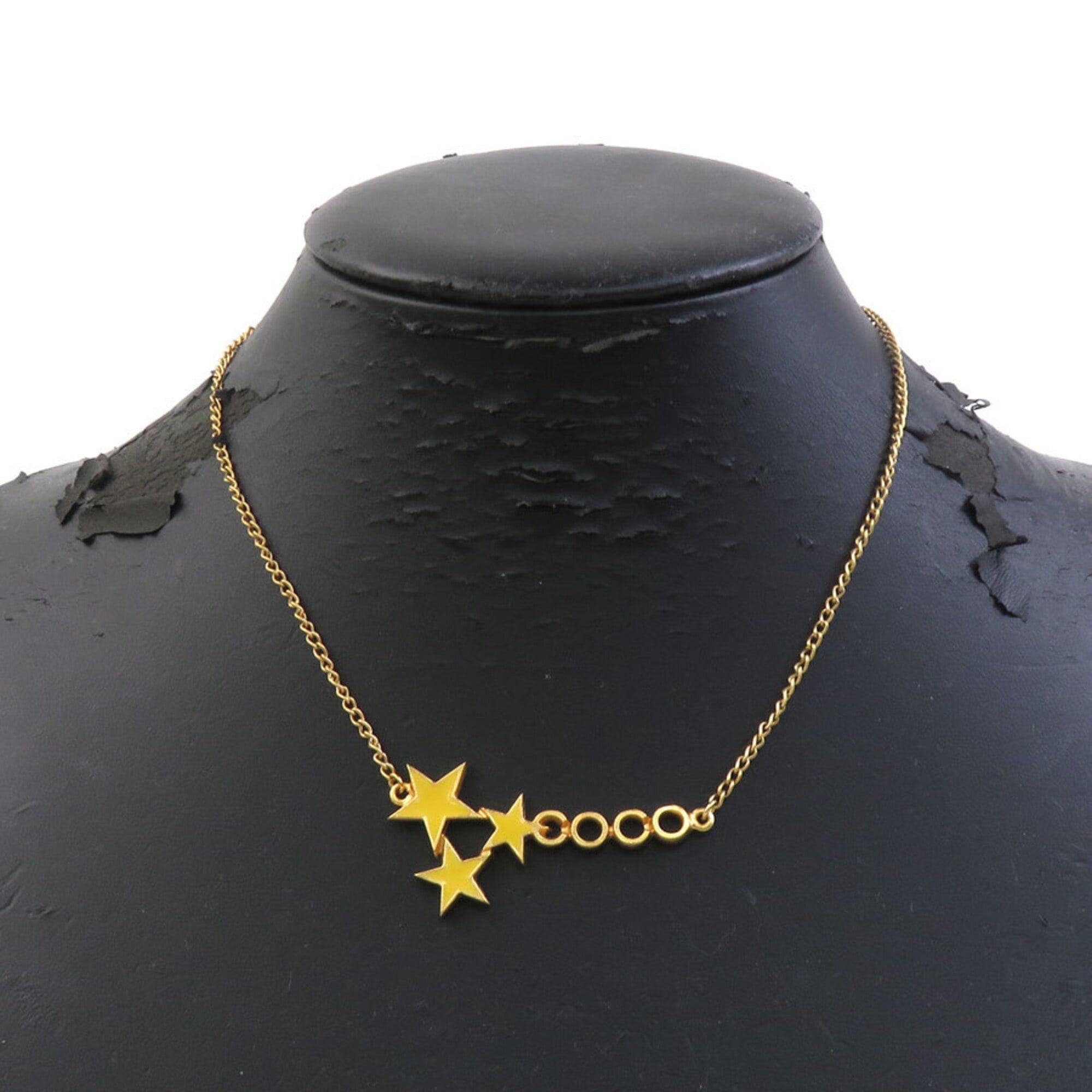 Chanel Chanel COCO Star Metal Enamel Necklace, Gold Yellow, Women's (e61772a) Size ONE SIZE - 7 Thumbnail