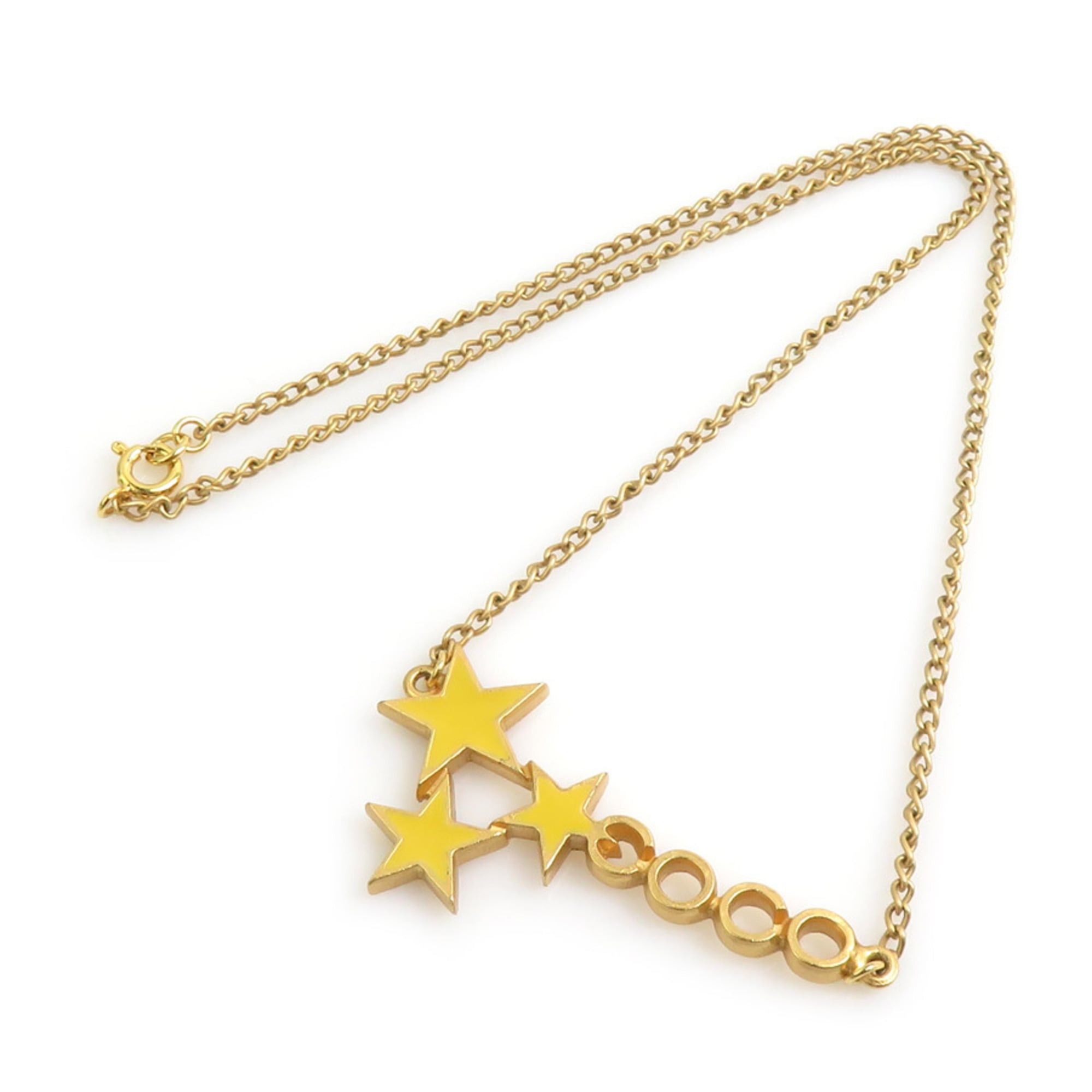 Chanel Chanel COCO Star Metal Enamel Necklace, Gold Yellow, Women's (e61772a) Size ONE SIZE - 2 Thumbnail