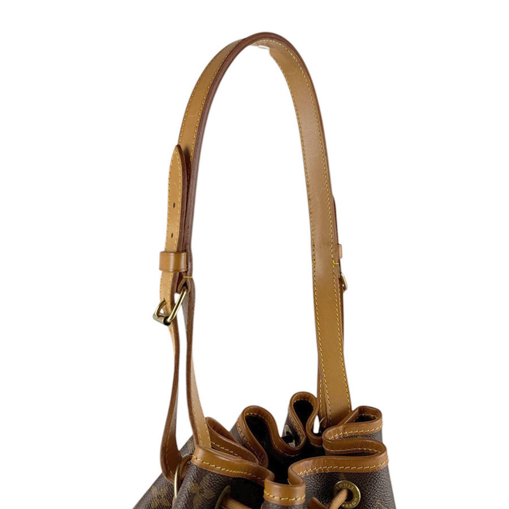Louis Vuitton Louis Vuitton Shoulder Bag Monogram Petit Noé Canvas Brown Gold Women's M42226 z9378 Size ONE SIZE - 10 Thumbnail