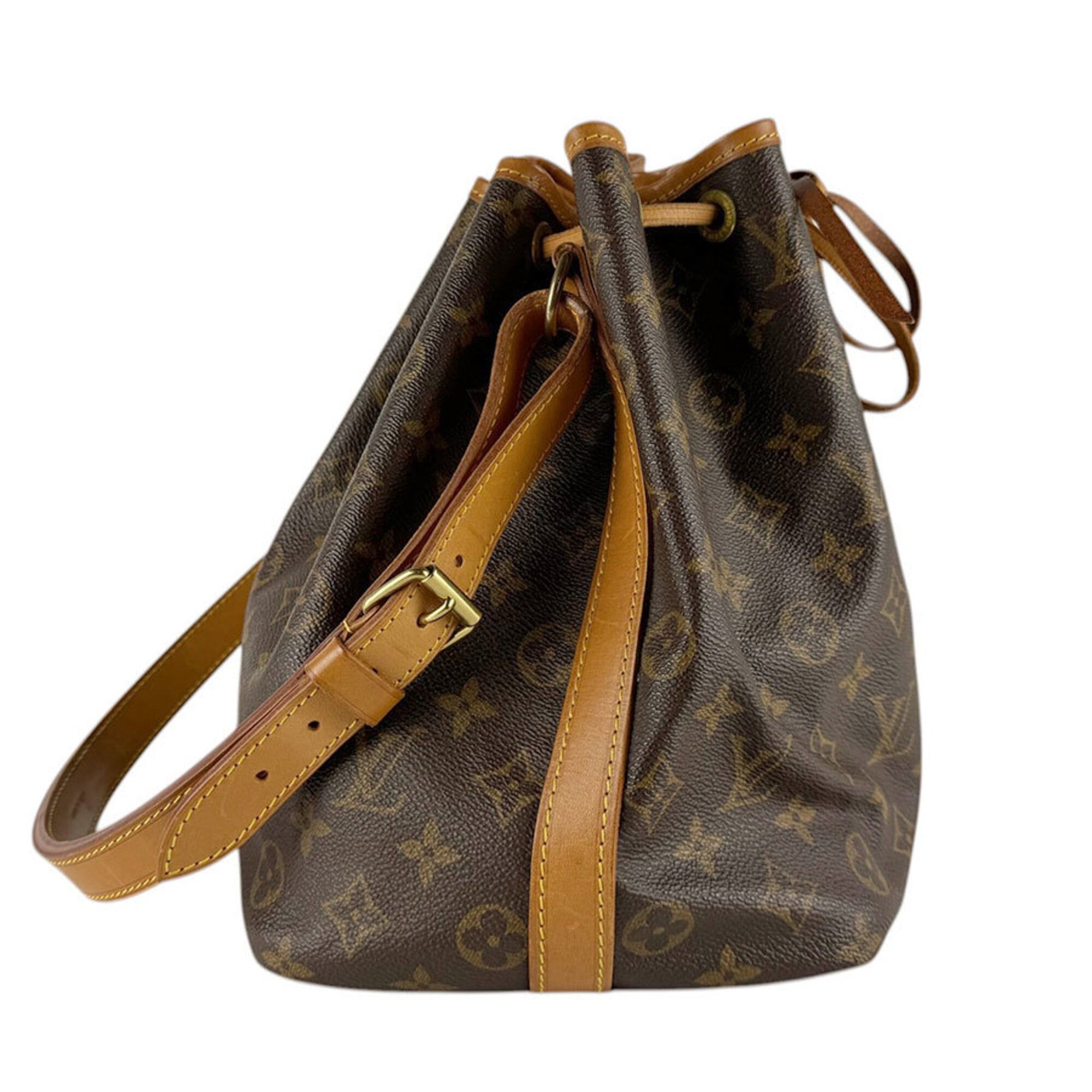 Louis Vuitton Louis Vuitton Shoulder Bag Monogram Petit Noé Canvas Brown Gold Women's M42226 z9378 Size ONE SIZE - 2 Thumbnail