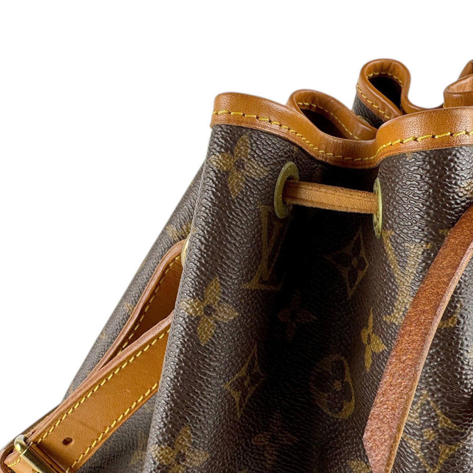 Louis Vuitton Louis Vuitton Shoulder Bag Monogram Petit Noé Canvas Brown Gold Women's M42226 z9378 Size ONE SIZE - 6 Thumbnail