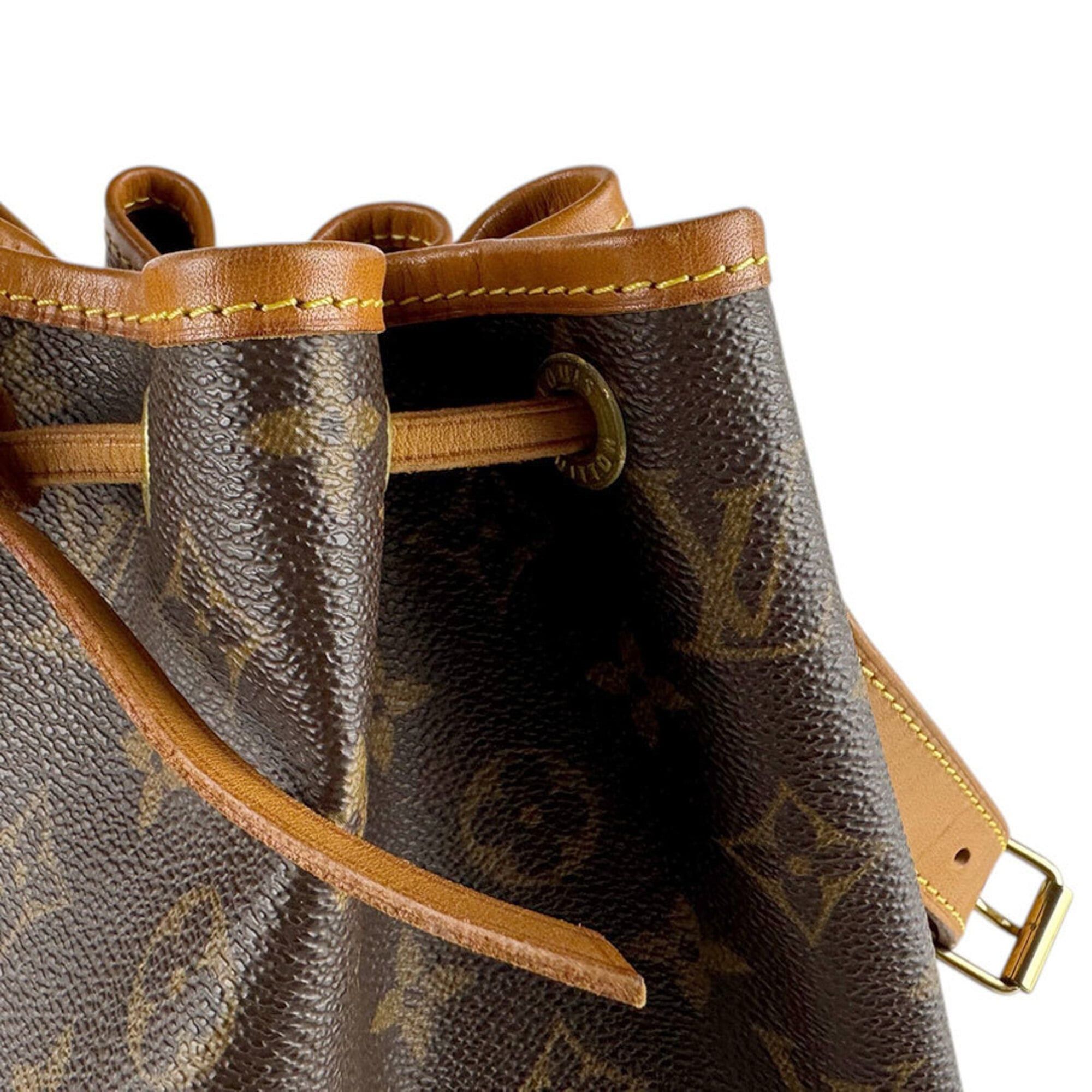 Louis Vuitton Louis Vuitton Shoulder Bag Monogram Petit Noé Canvas Brown Gold Women's M42226 z9378 Size ONE SIZE - 7 Thumbnail