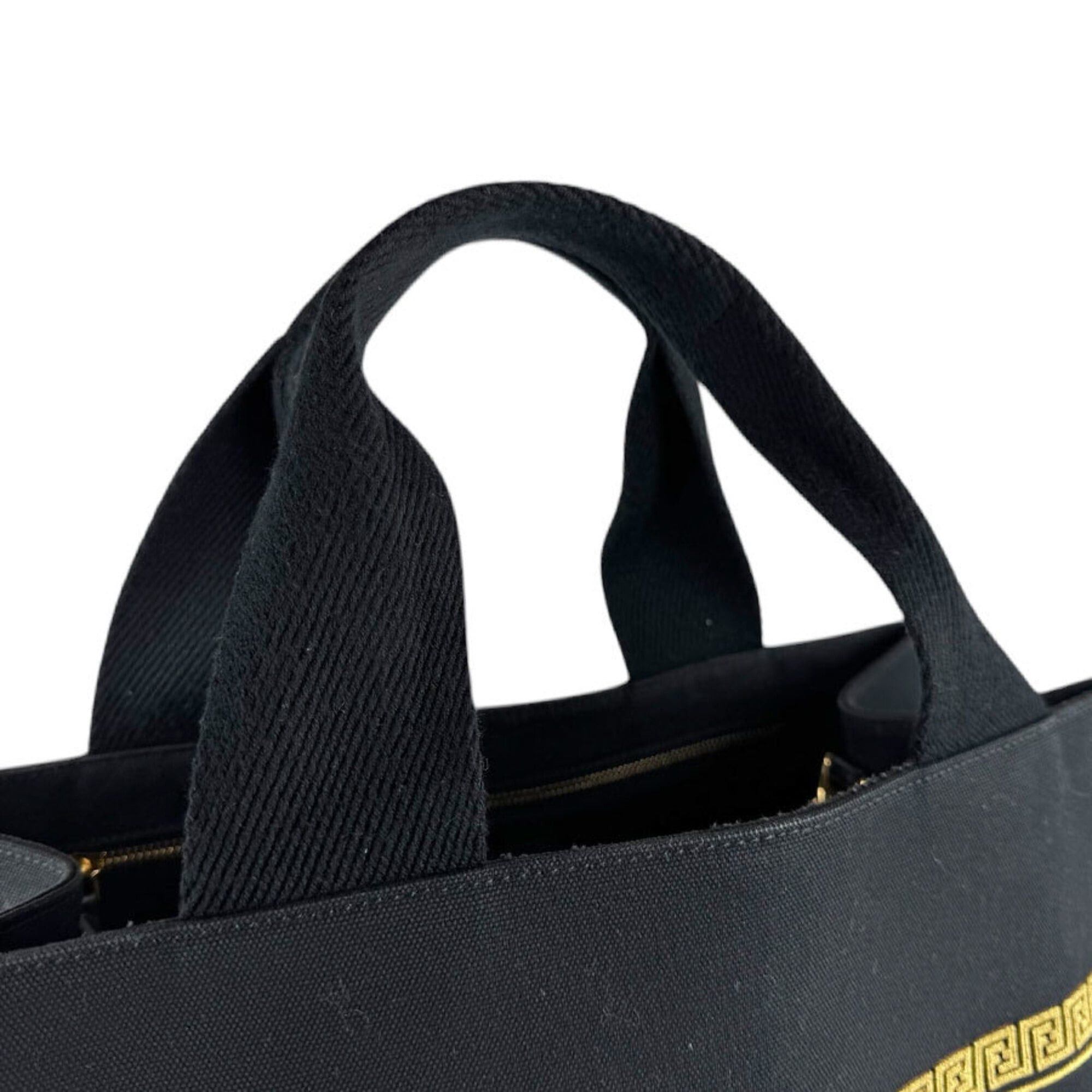 Fendi Fendi handbag shoulder bag x VERSACE FENDACE canvas black gold men's women's 8BH395-AKYY z9374 Size ONE SIZE - 10 Thumbnail