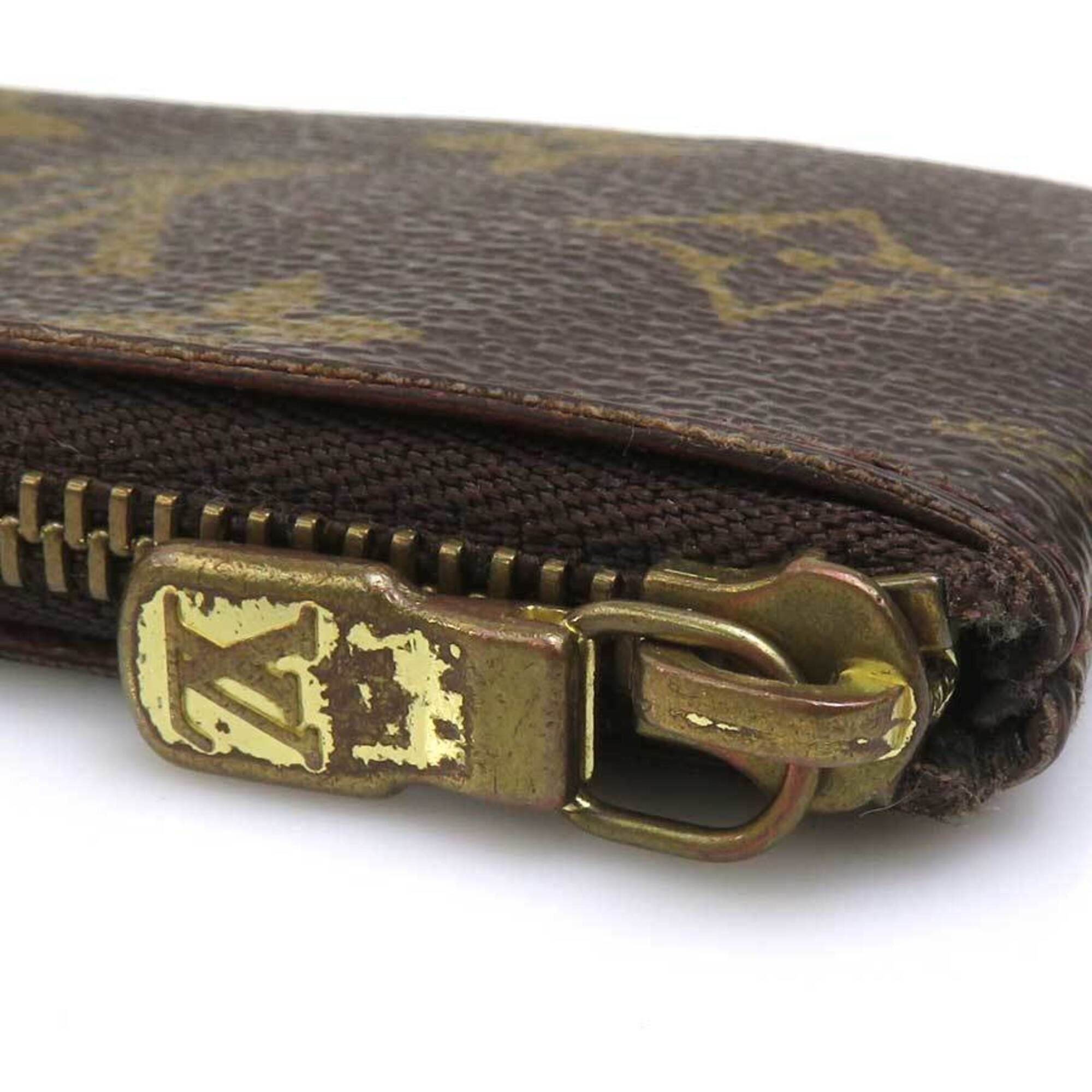 Louis Vuitton Louis Vuitton Key Case Monogram Pochette Cle Canvas Brown Gold Men's Women's M62650 e61766a Size ONE SIZE - 8 Thumbnail