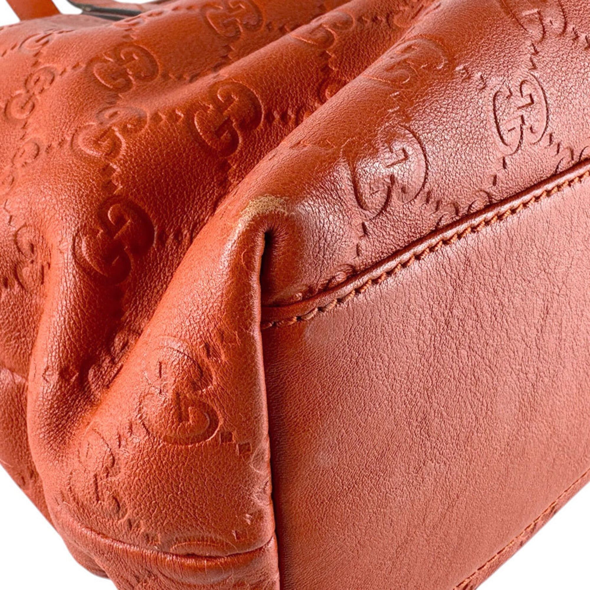 Gucci Gucci Handbag Leather Orange Men's Women's 211137 z9385 Size ONE SIZE - 8 Thumbnail