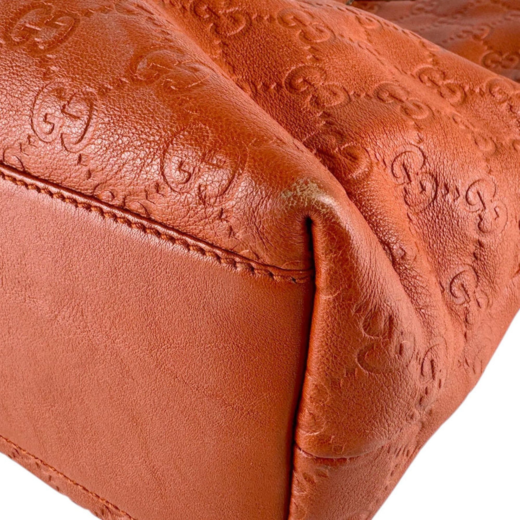 Gucci Gucci Handbag Leather Orange Men's Women's 211137 z9385 Size ONE SIZE - 9 Thumbnail