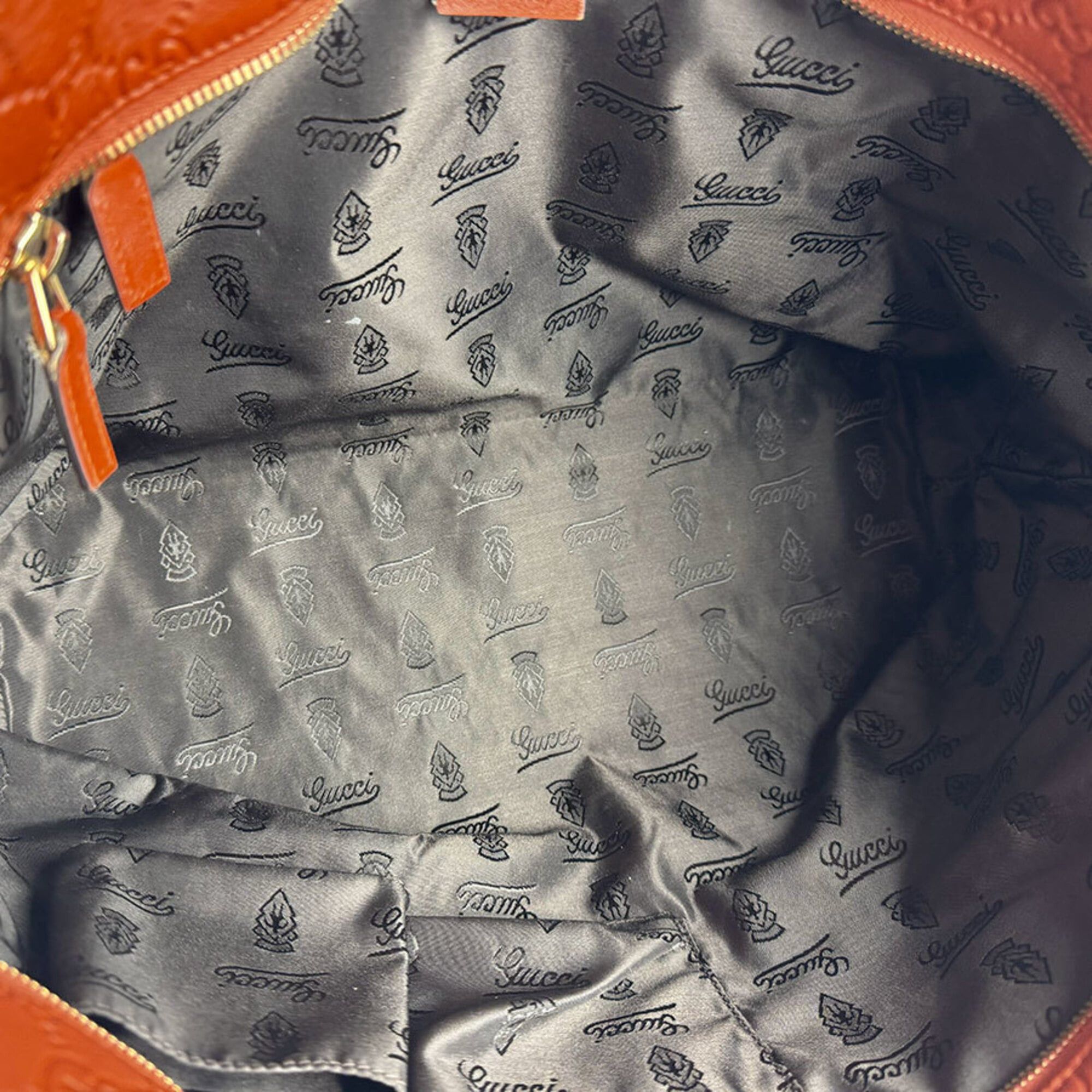 Gucci Gucci Handbag Leather Orange Men's Women's 211137 z9385 Size ONE SIZE - 5 Thumbnail