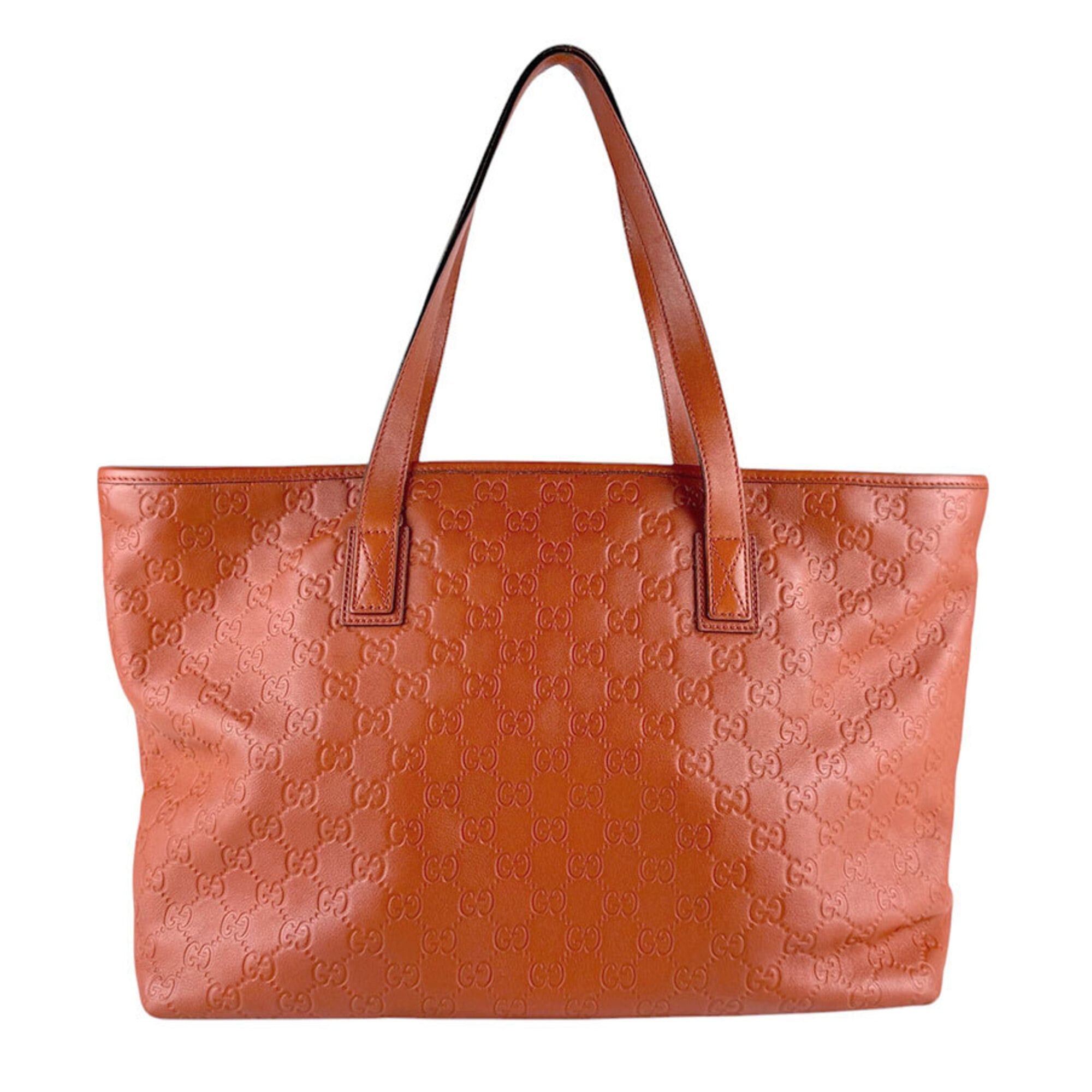 Gucci Gucci Handbag Leather Orange Men's Women's 211137 z9385 Size ONE SIZE - 3 Thumbnail