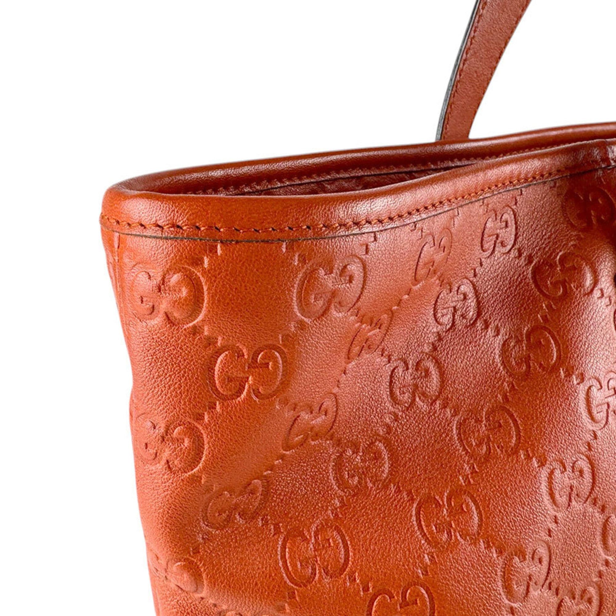 Gucci Gucci Handbag Leather Orange Men's Women's 211137 z9385 Size ONE SIZE - 6 Thumbnail