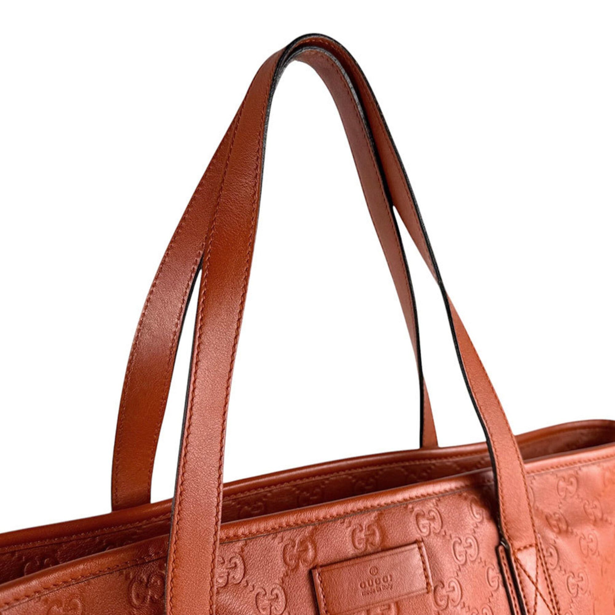 Gucci Gucci Handbag Leather Orange Men's Women's 211137 z9385 Size ONE SIZE - 10 Thumbnail