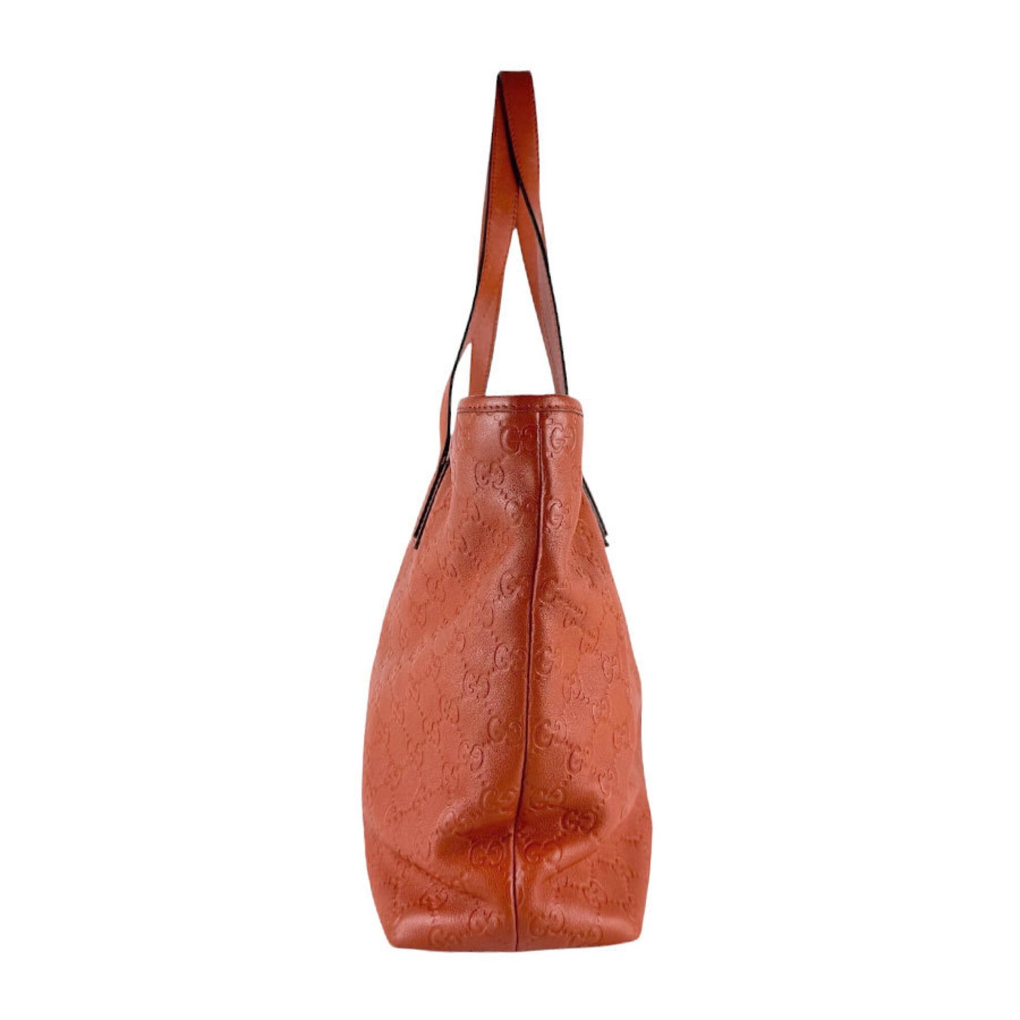 Gucci Gucci Handbag Leather Orange Men's Women's 211137 z9385 Size ONE SIZE - 2 Thumbnail