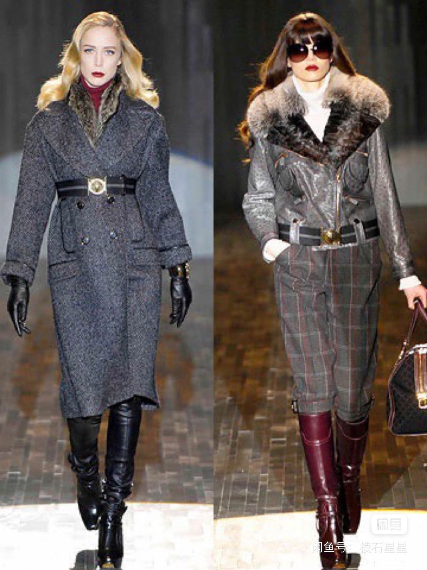 Gucci Gucci Runway Suede Jacket w/ Fur Collar Size M / US 6-8 / IT 42-44 - 2 Thumbnail