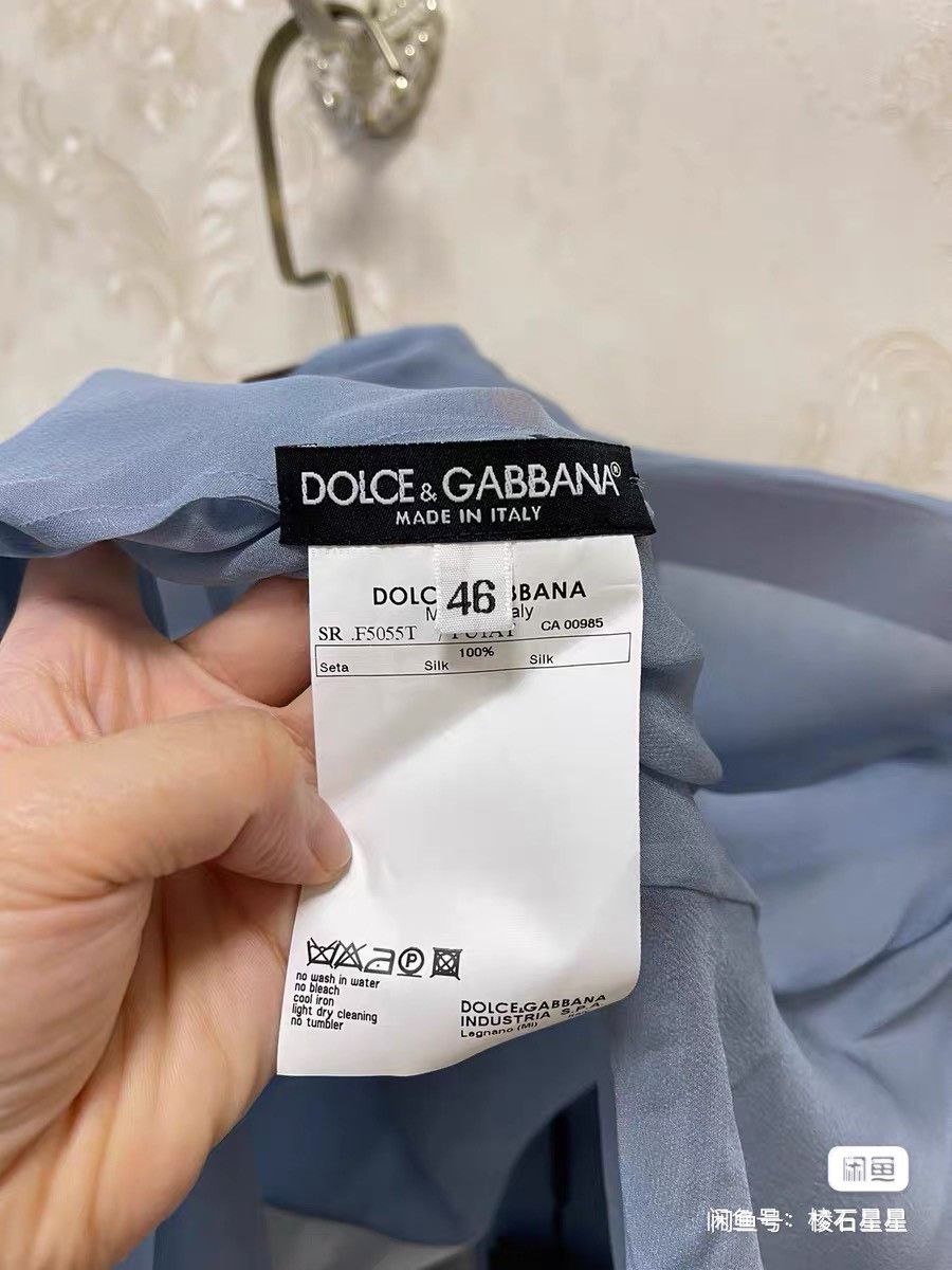 Dolce & Gabbana DG Silk Court Style Ribbon Shirt Size M / US 6-8 / IT 42-44 - 2 Thumbnail