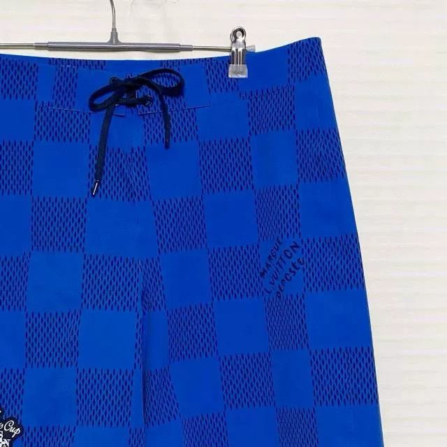 Louis Vuitton Louis Vuitton SS24 Logo Plaid Drawstring Shorts Size US 31 - 3 Thumbnail