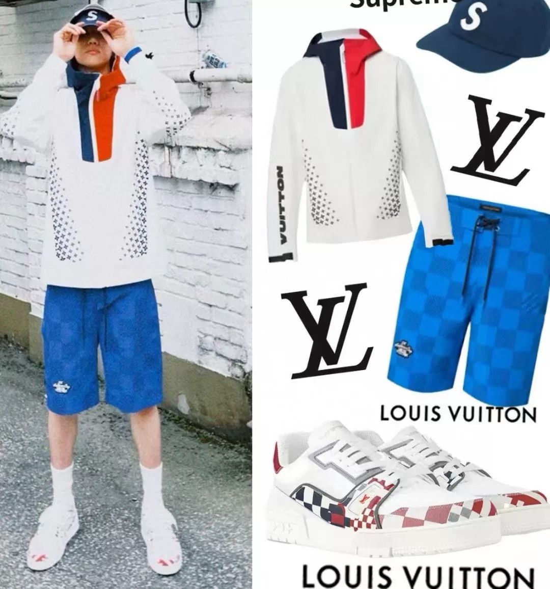 Louis Vuitton Louis Vuitton SS24 Logo Plaid Drawstring Shorts Size US 31 - 8 Thumbnail